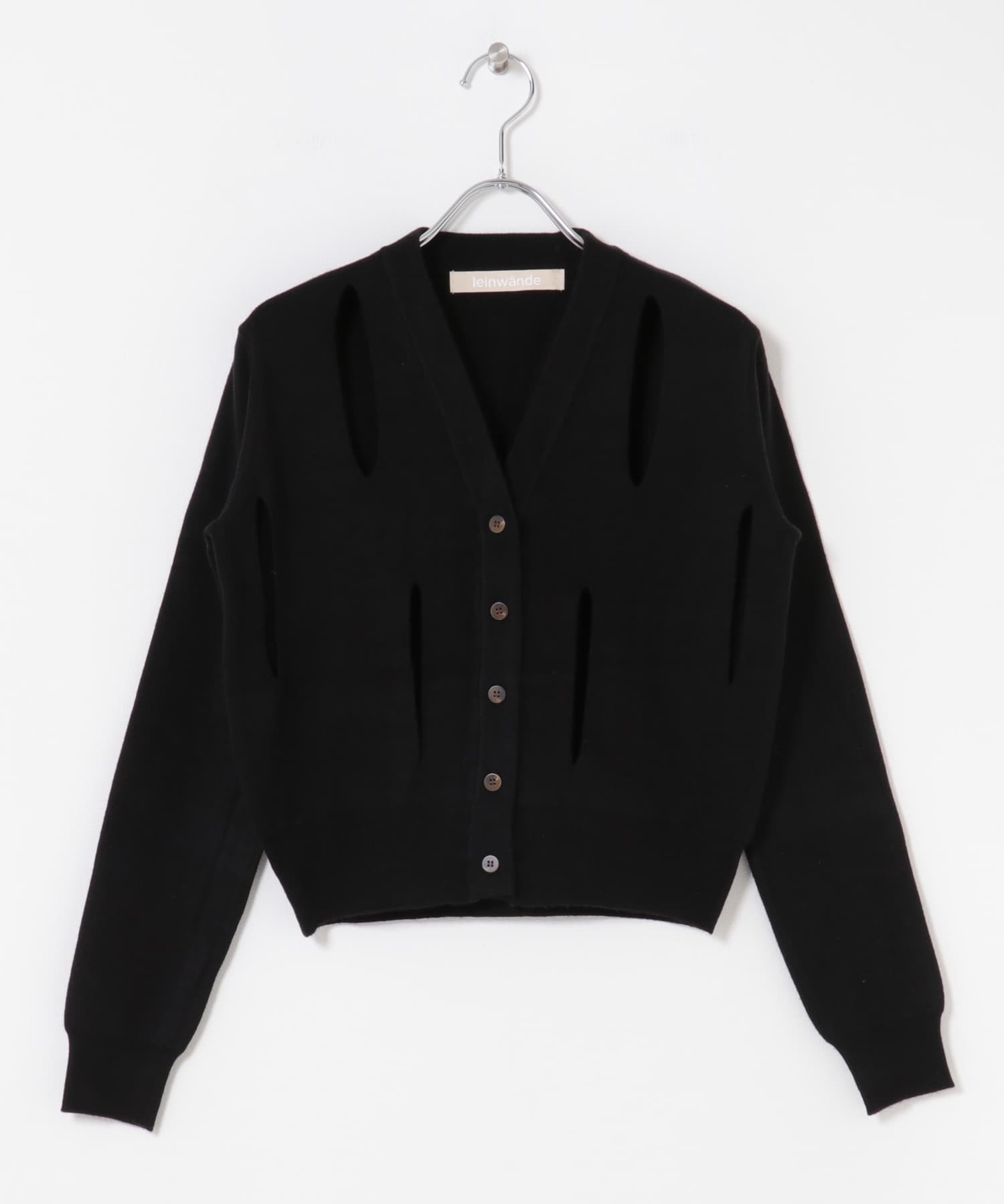 leinwande　Ribbon Tie Cardigan