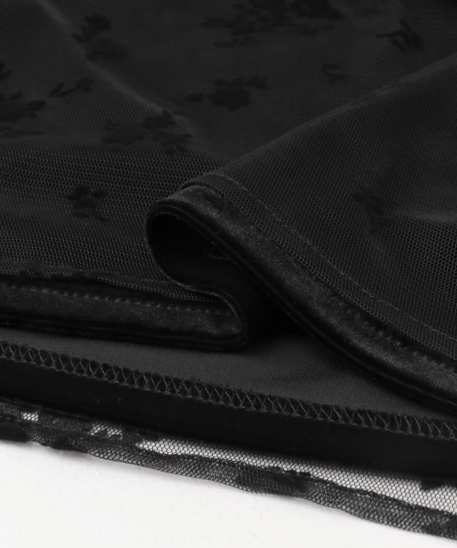 kaene　フロッキーベロア2wayドレス BK 36