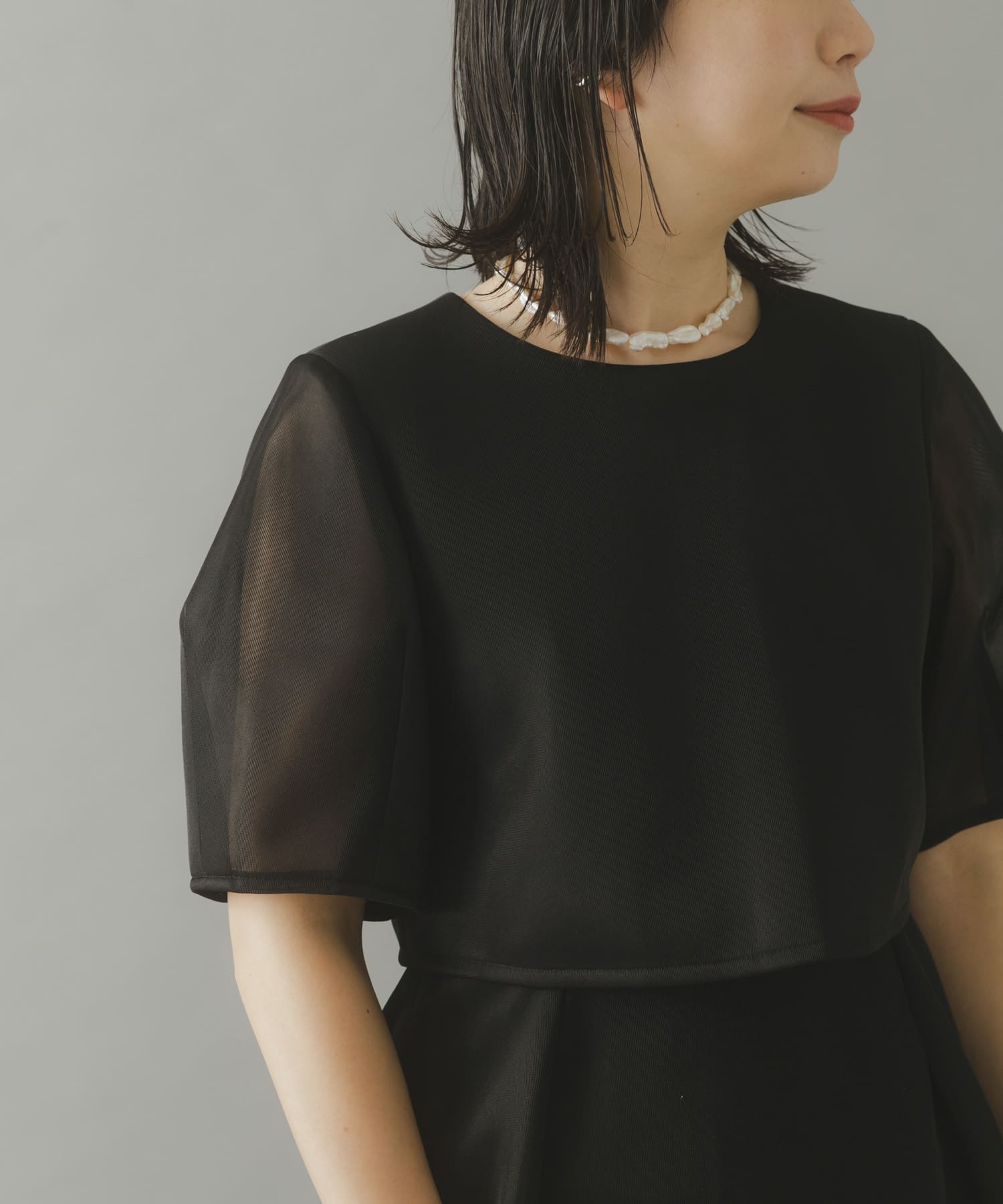 kaene シアーダンボールニットドレス(36 brown): ドレスライン｜URBAN