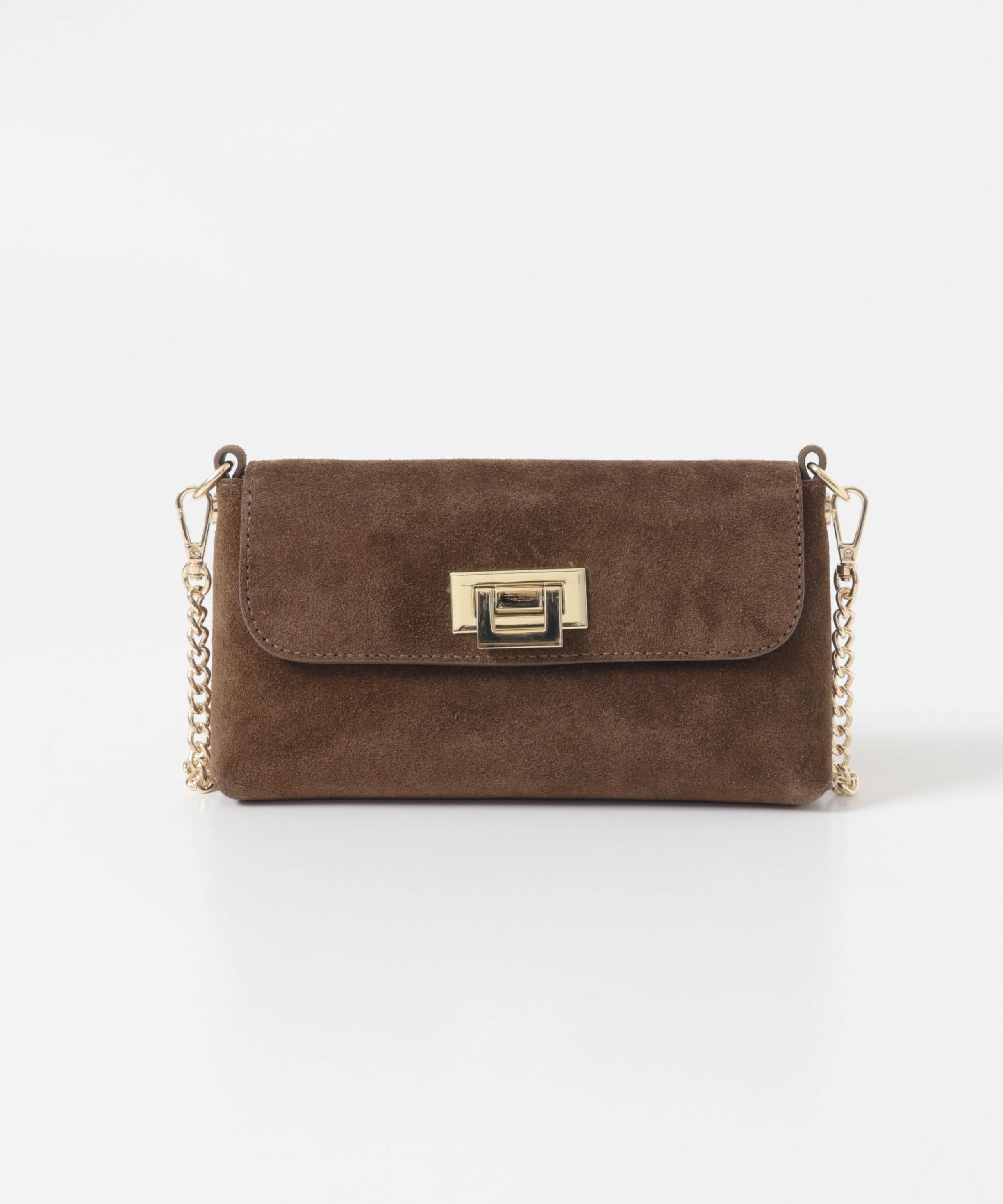 AULENTTI　スエードチェーンBAG MARRON Free