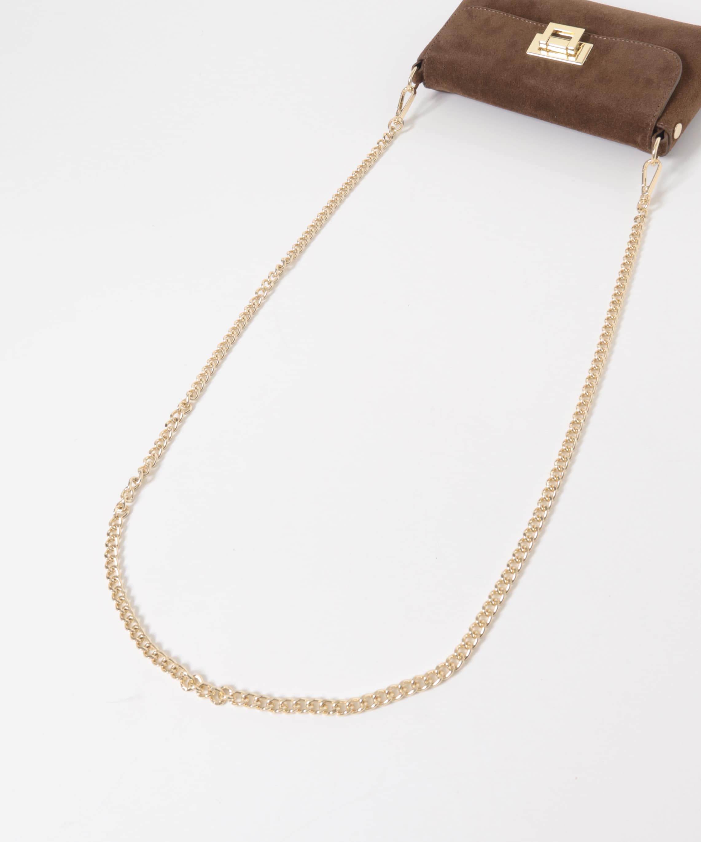 AULENTTI　スエードチェーンBAG MARRON Free