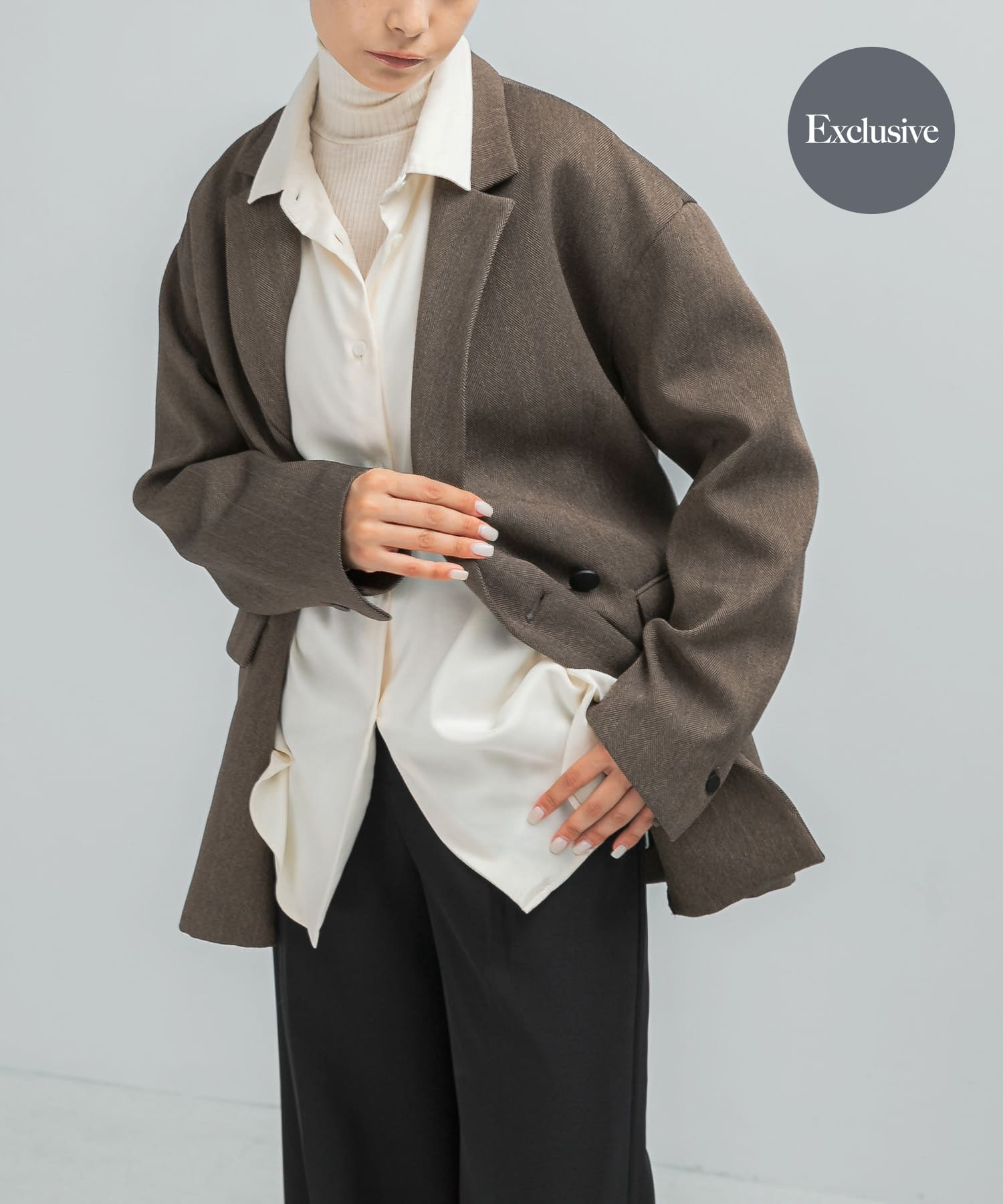 『別注』ELENDEEK×ROSSO　HERRINGBONE OVER JACKET