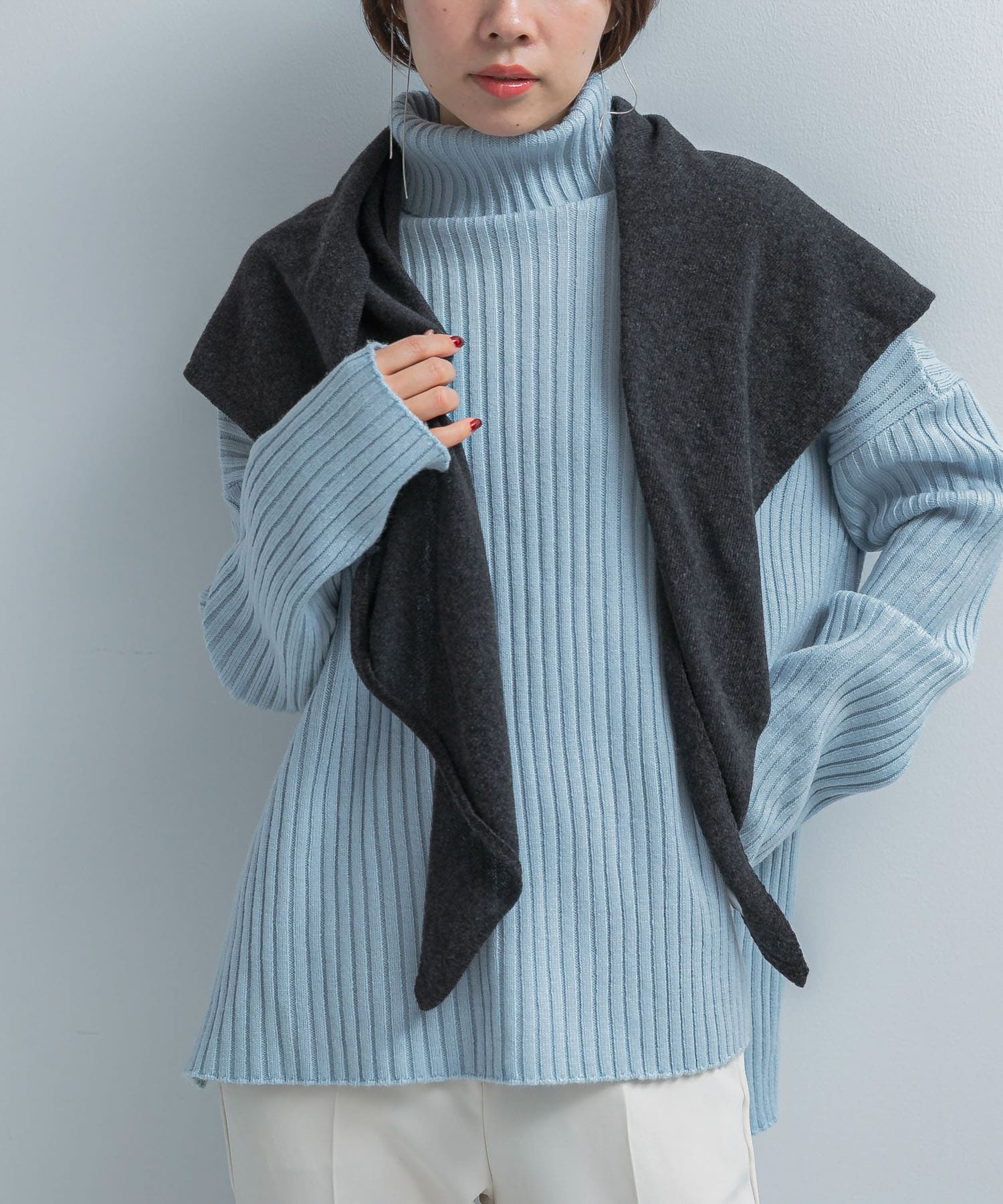 Fratelli Talli　STOLE CHARCOAL Free