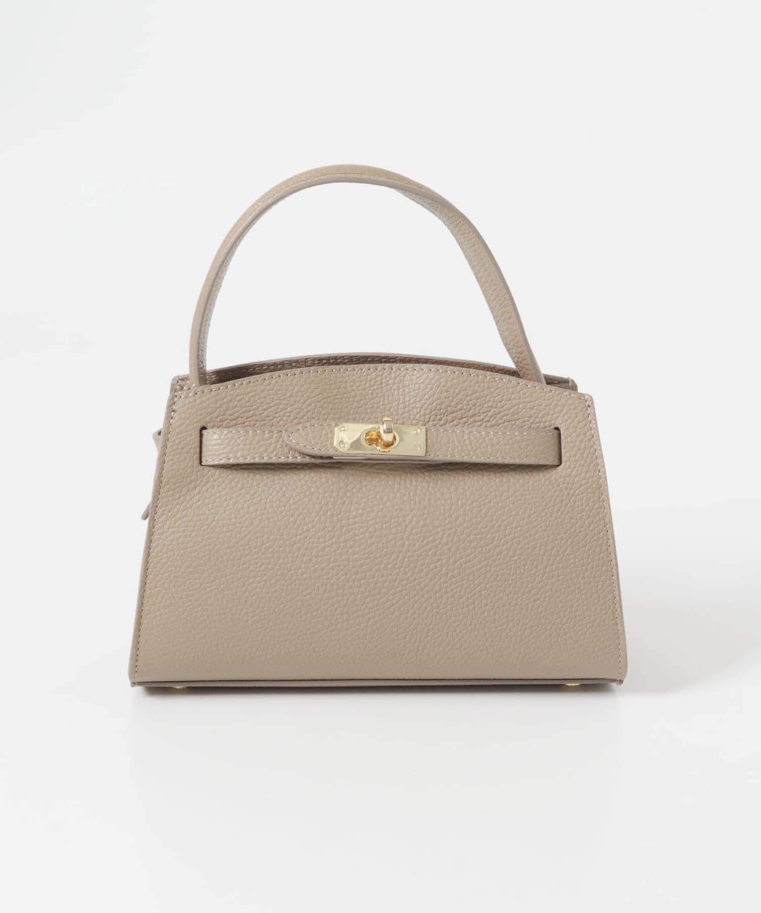 AULENTTI　キーベルト付きミニハンドBAG CAPPUCCINO Free