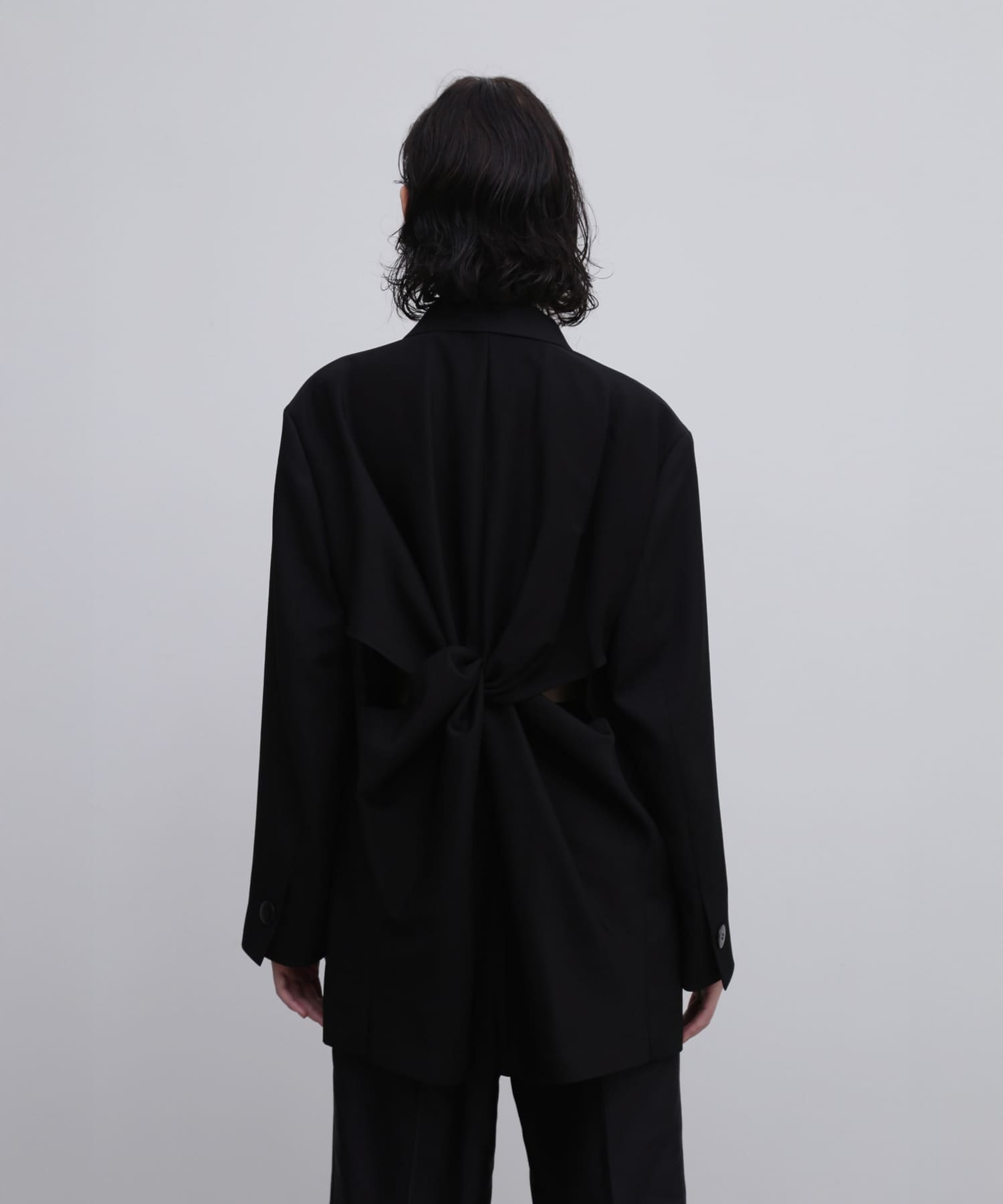 UNiPH　ウールドライギャバ ジャケット ブラック 1