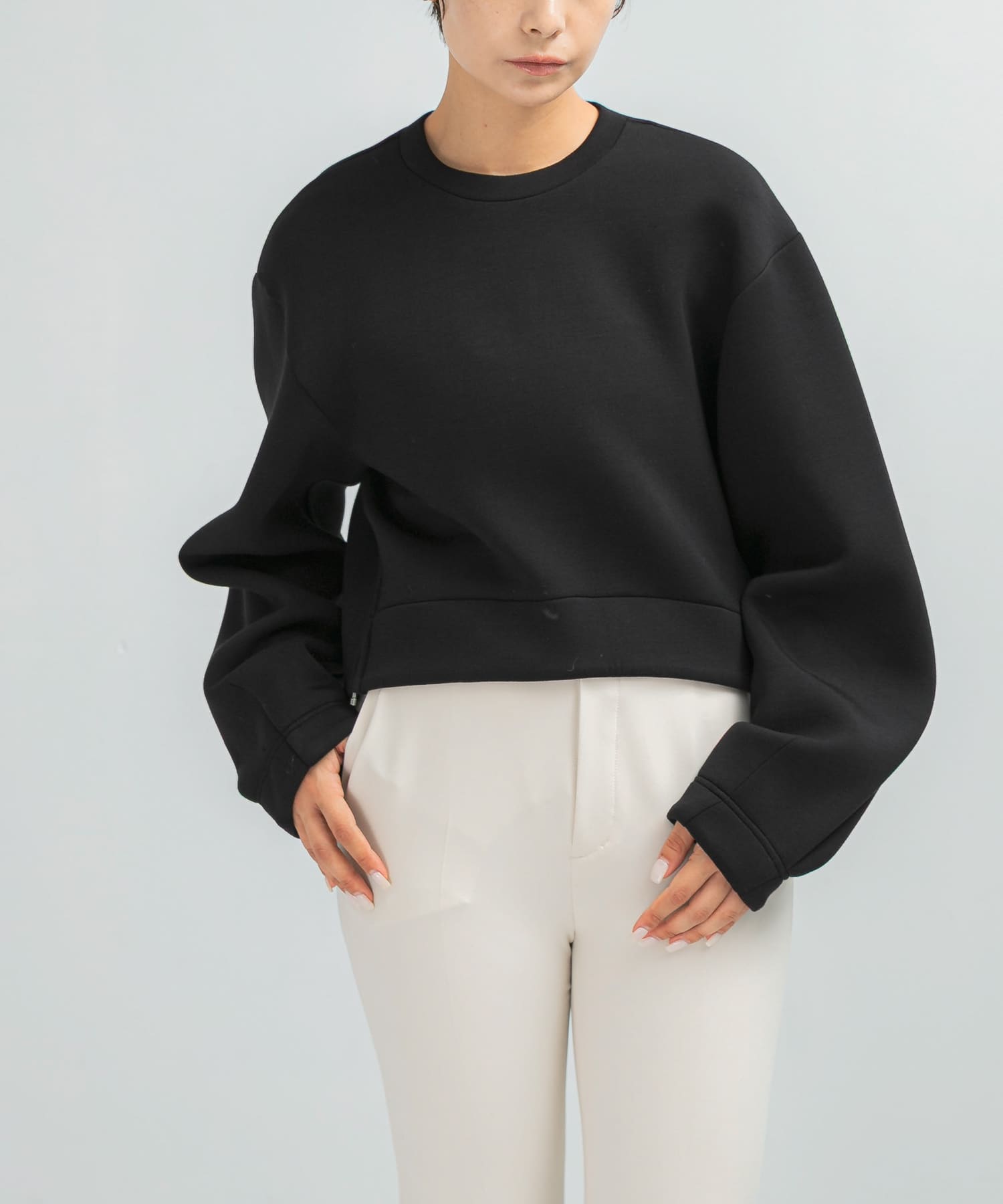 ELENDEEK　TUCK HEM CROPPED CS