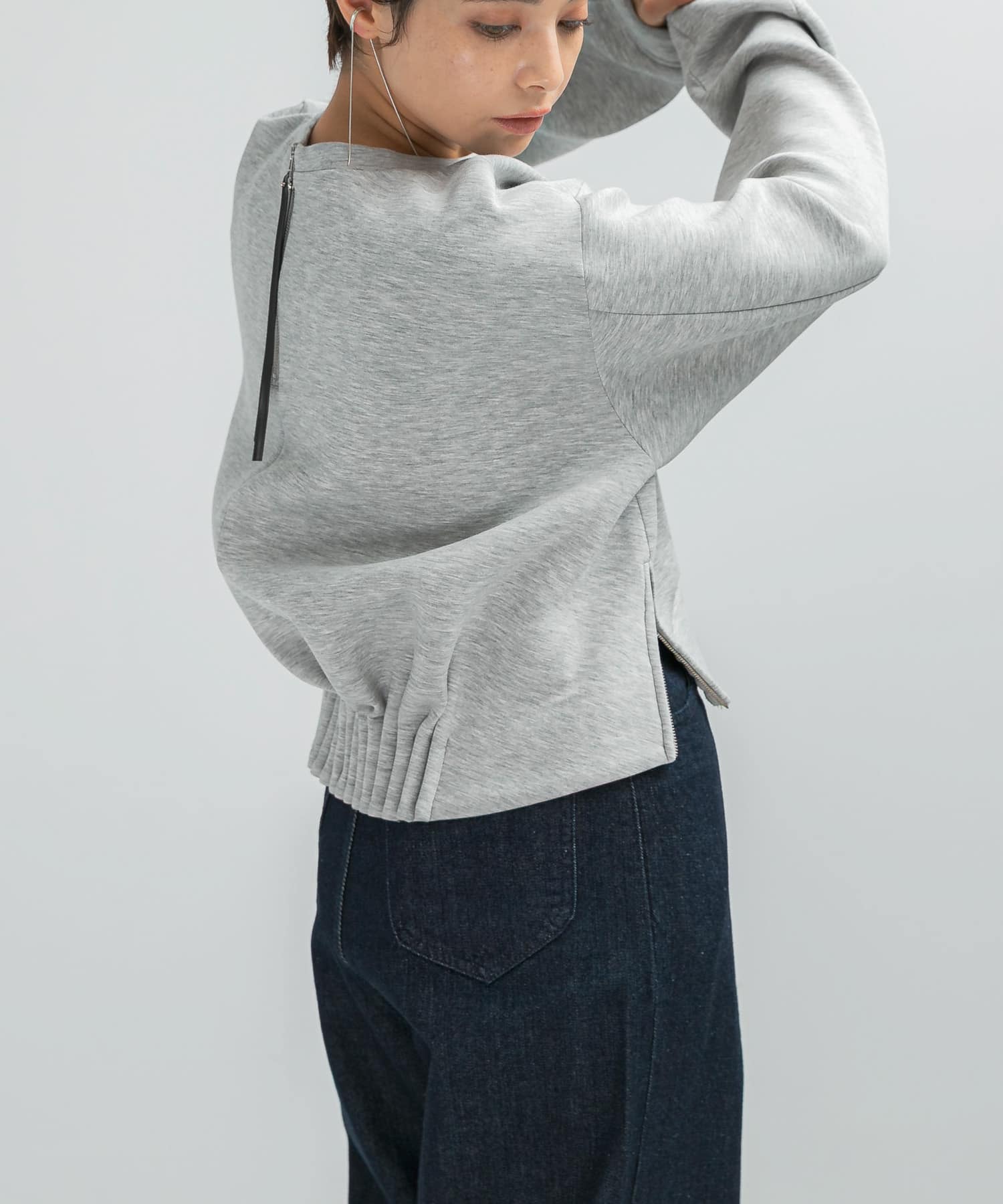 ELENDEEK　TUCK HEM CROPPED CS