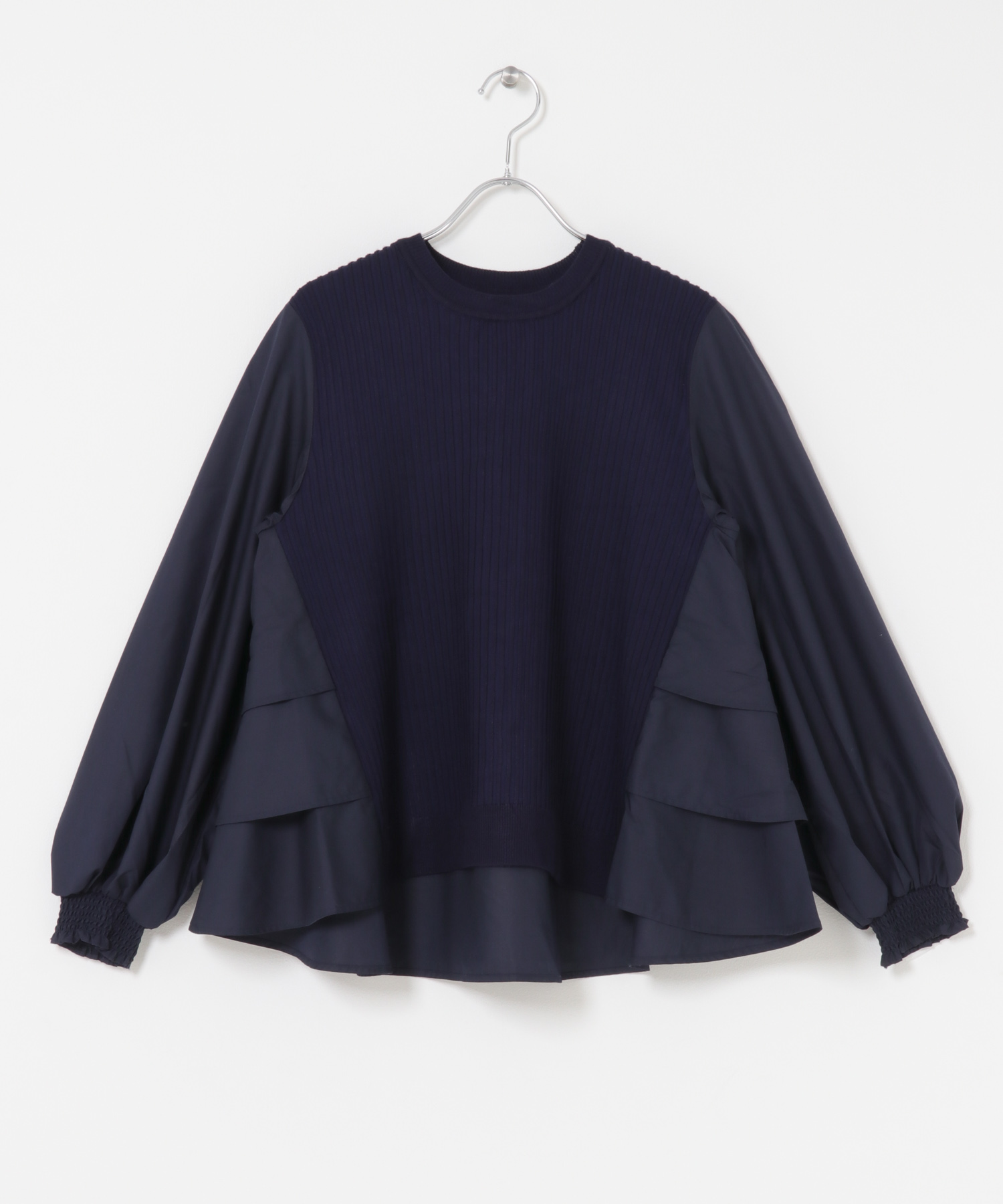 Torrazzo Donna　Knit Fabric Tiered Blouse