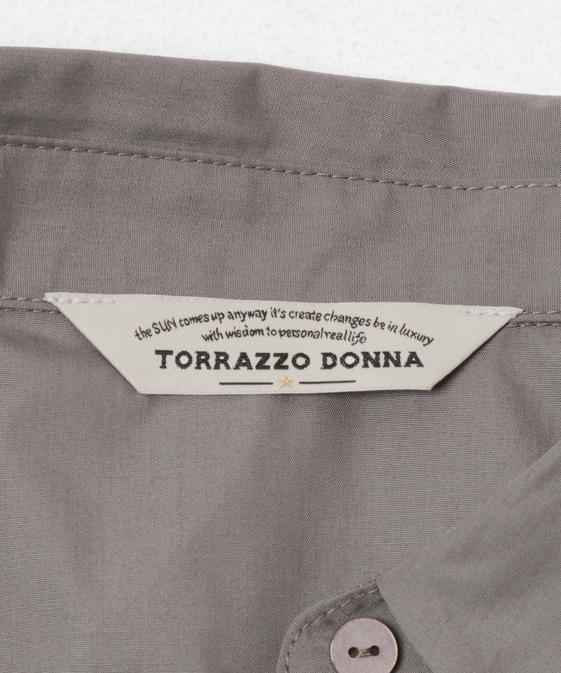 Torrazzo Donna　Sheer Tulle Shirt DGRAY Free