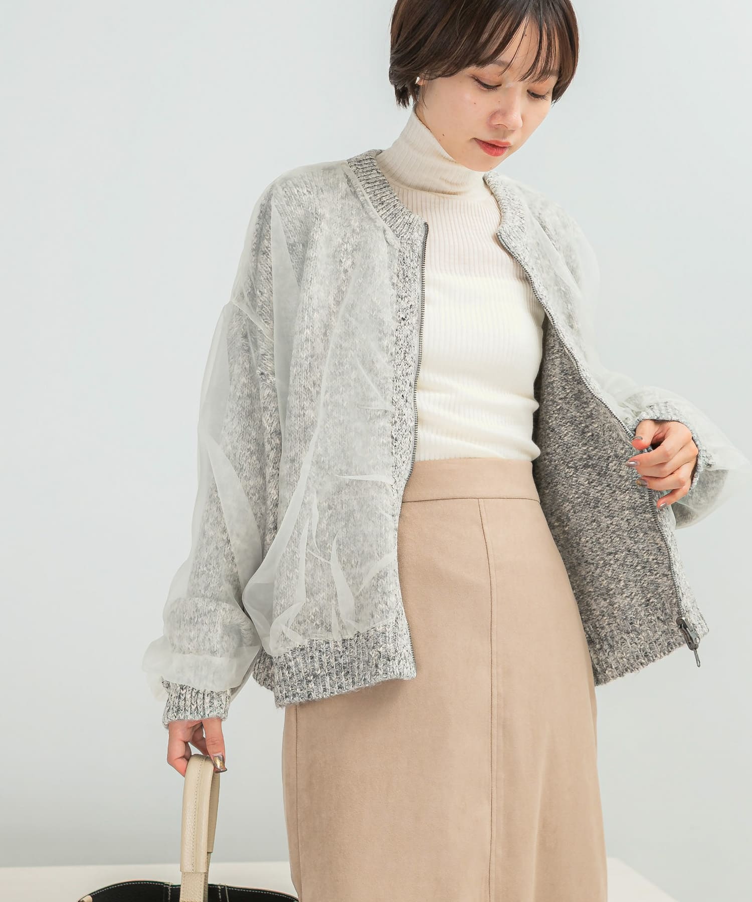CHIGNON　リバーオーガンドッキングカーディガン