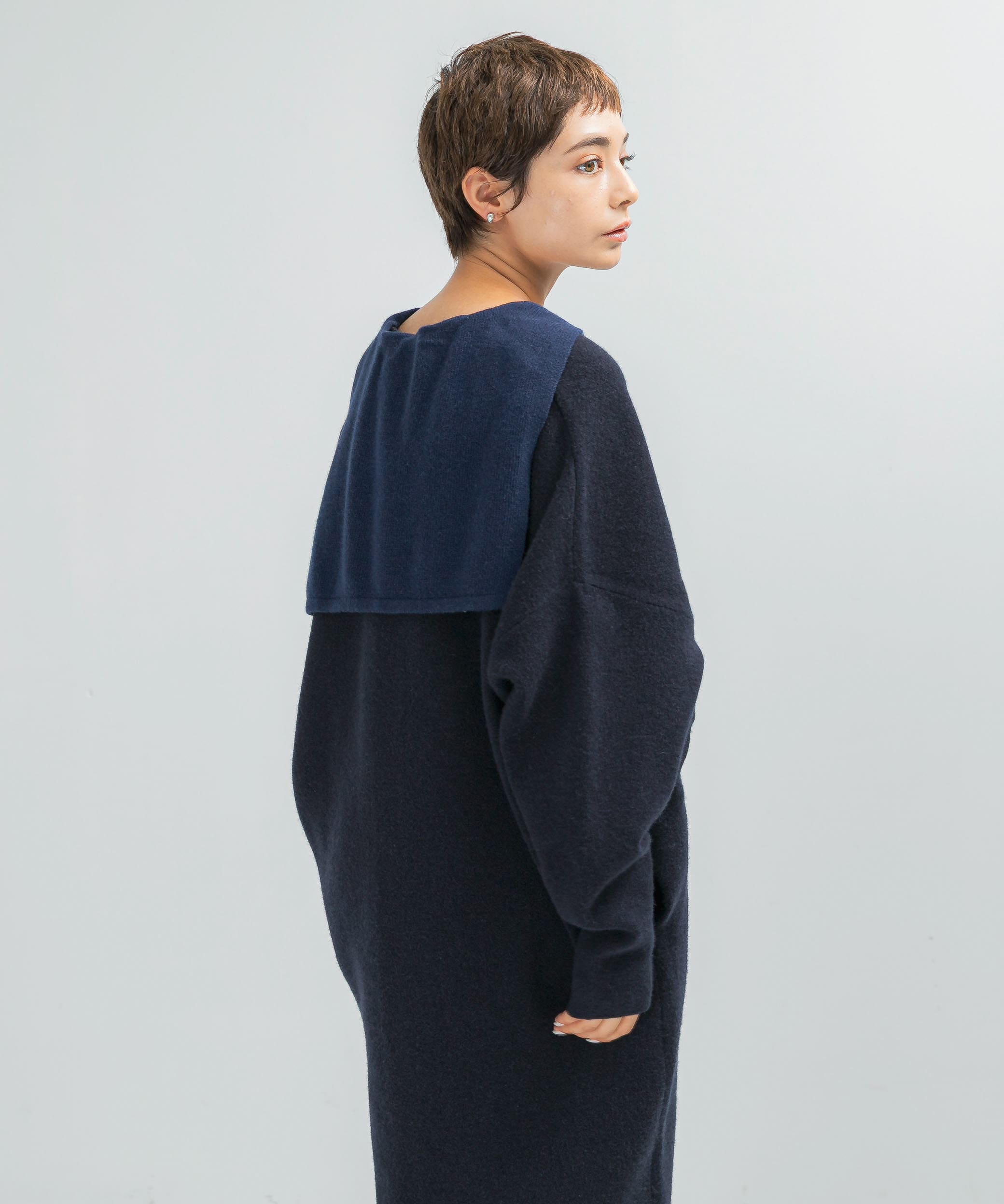 ADAWASxEZ CASHMERE-BLEND L CARDIGAN(One NAVY): トップス｜URBAN