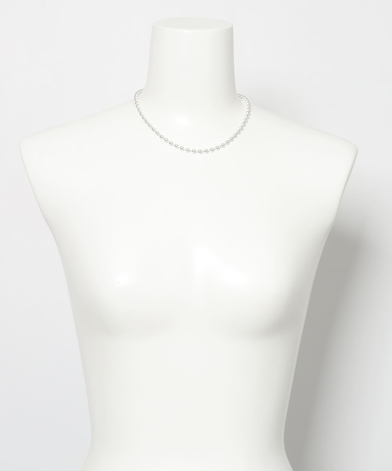 in mood　MULTI BALL CHAIN 3P necklace sv -