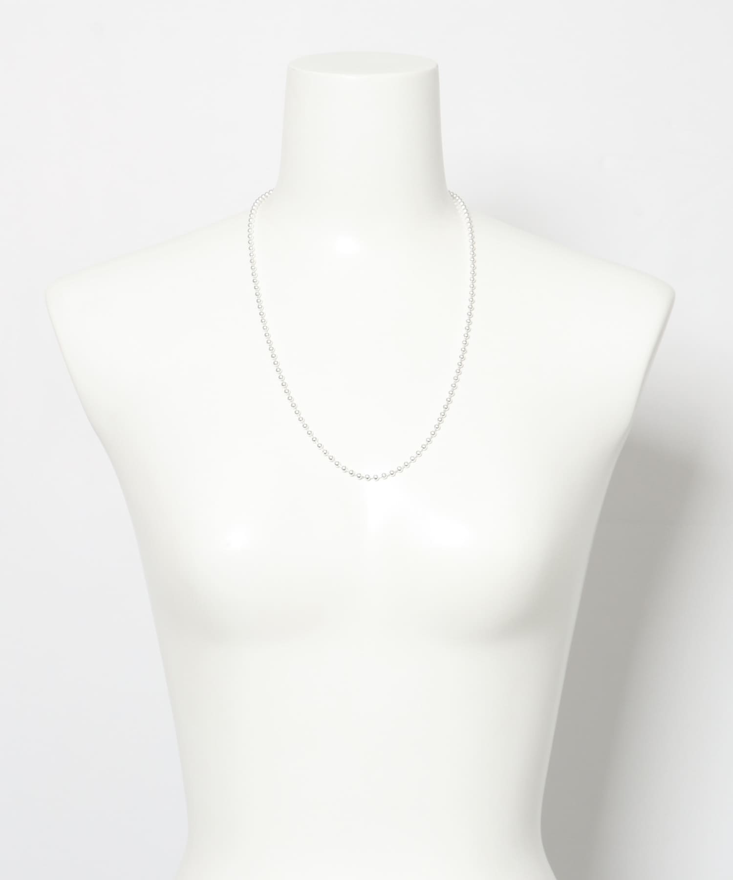 in mood　MULTI BALL CHAIN 3P necklace sv -