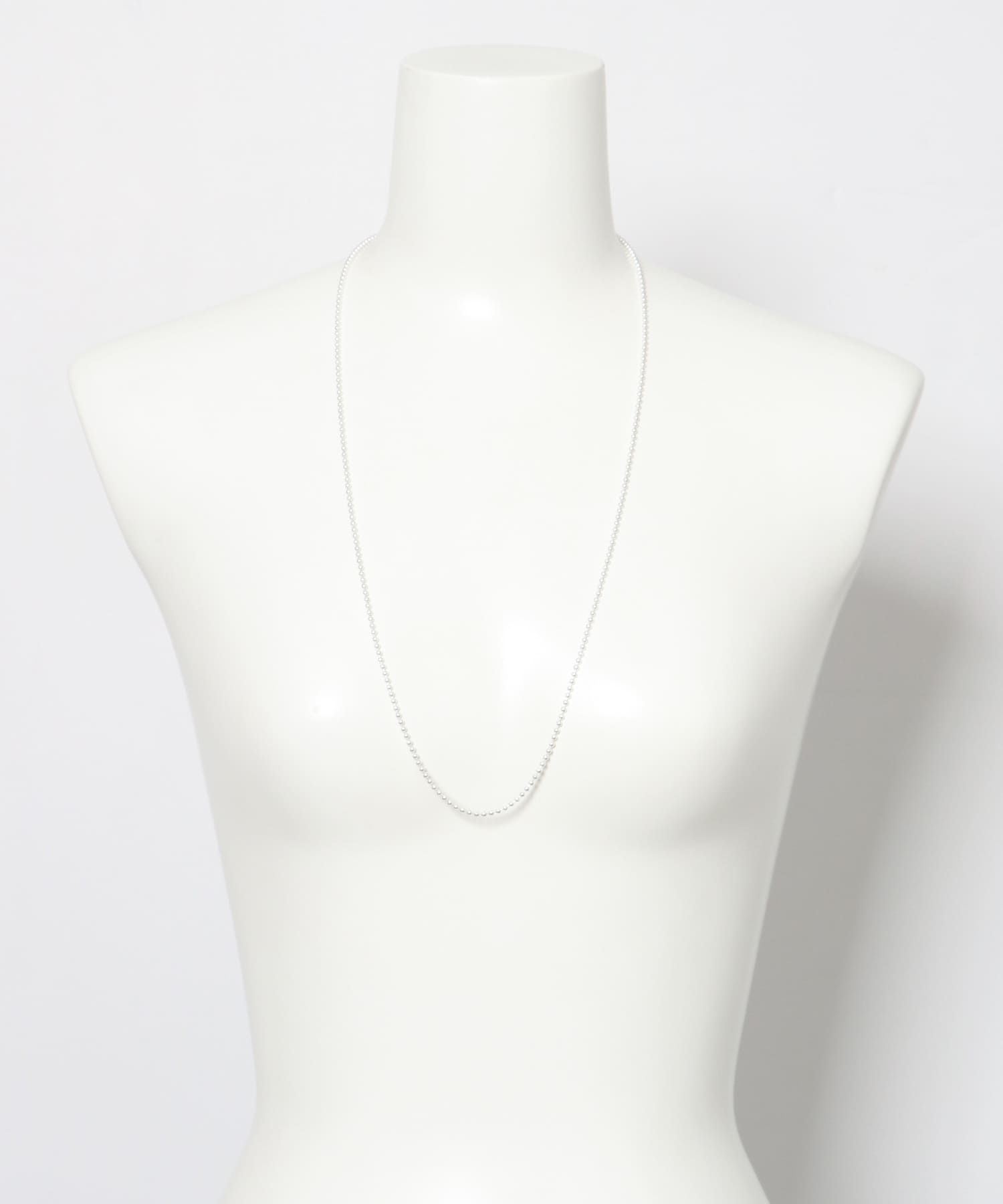 in mood　MULTI BALL CHAIN 3P necklace sv -
