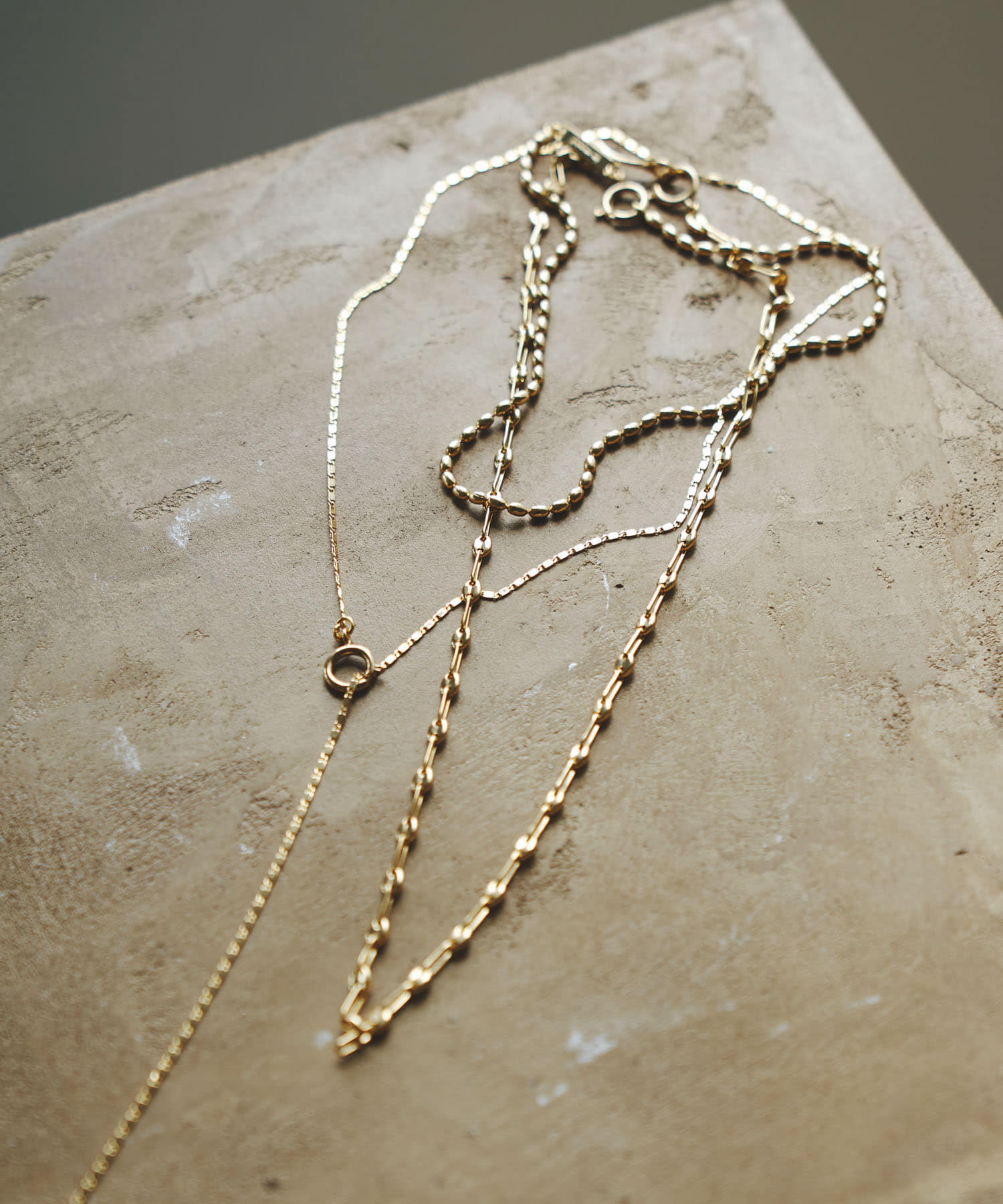 in mood　MULTI LINK CHAIN 3P necklace