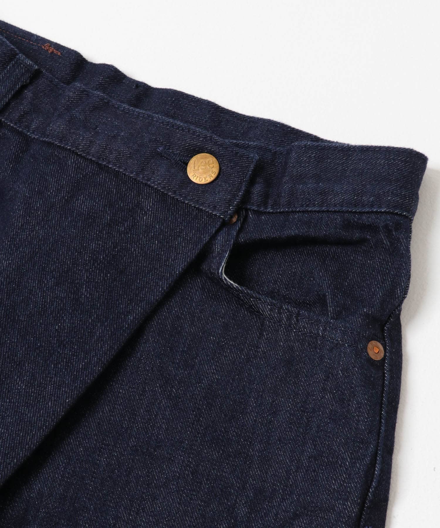 『別注』Lee×ROSSO　FRONT TUCK DENIM PANTS OW BLUE XS