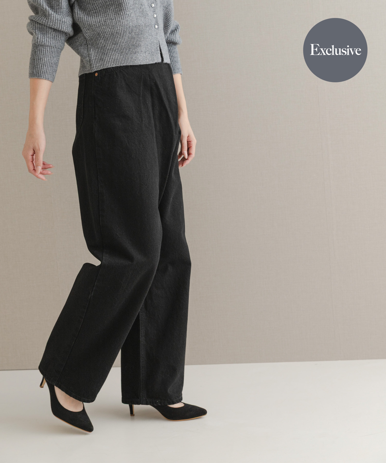 『別注』Lee×ROSSO　FRONT TUCK DENIM PANTS