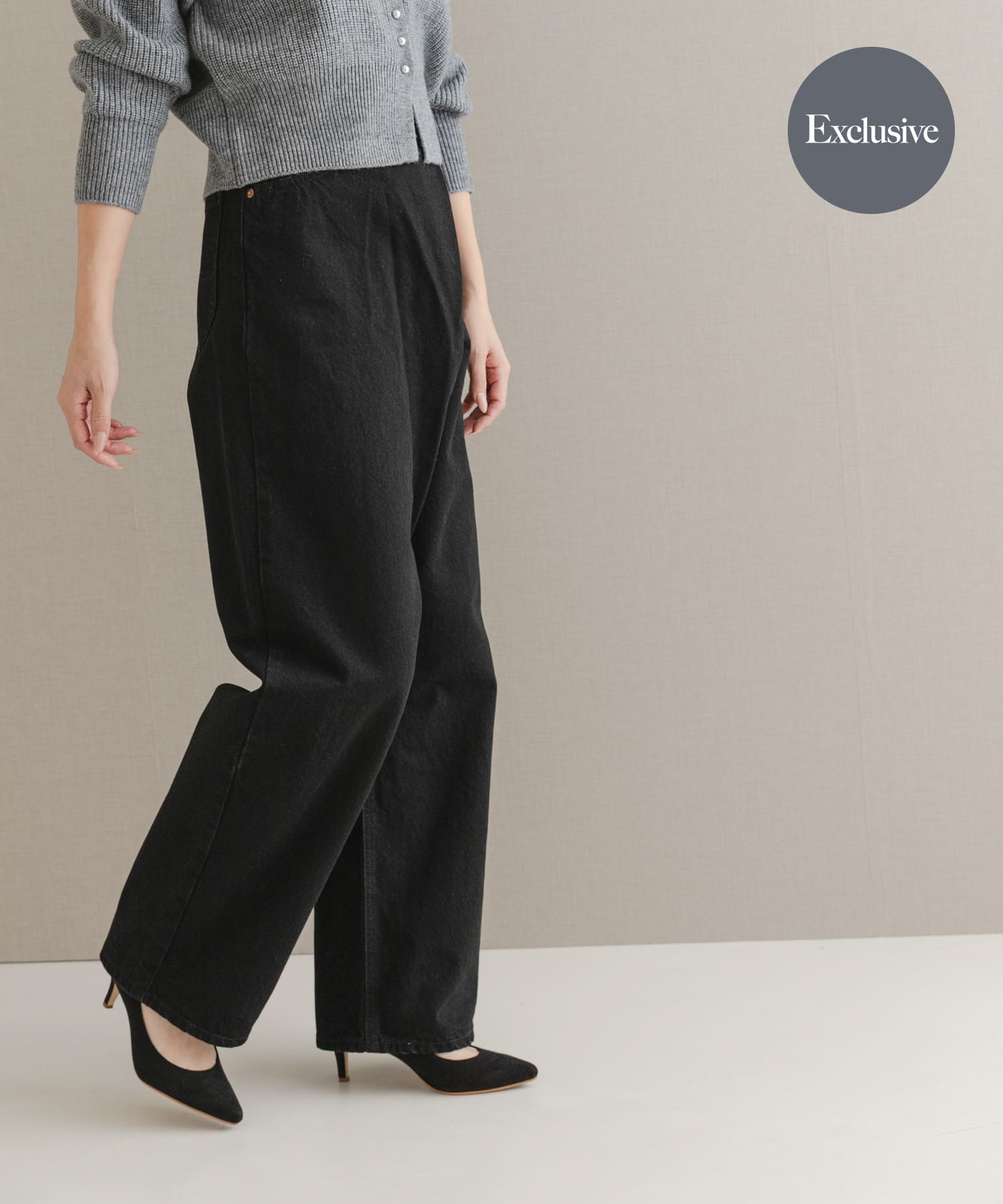 『別注』Lee×ROSSO　FRONT TUCK DENIM PANTS