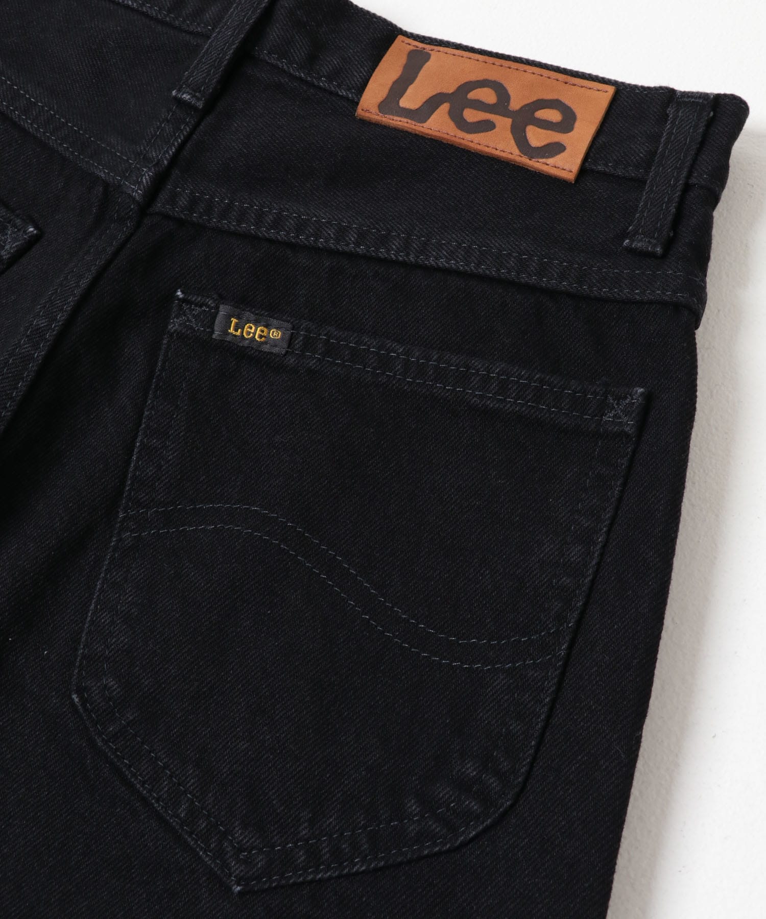 『別注』Lee×ROSSO　FRONT TUCK DENIM PANTS BLACK XS