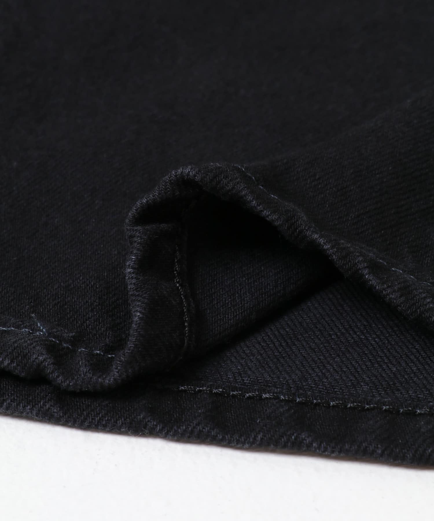 『別注』Lee×ROSSO　FRONT TUCK DENIM PANTS BLACK XS