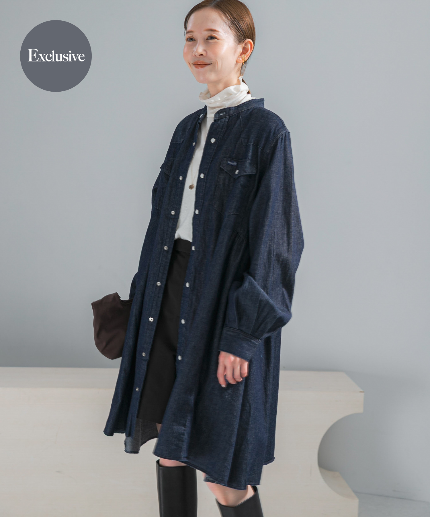 『別注』Wrangler×ROSSO　WESTERN MINI DRESS