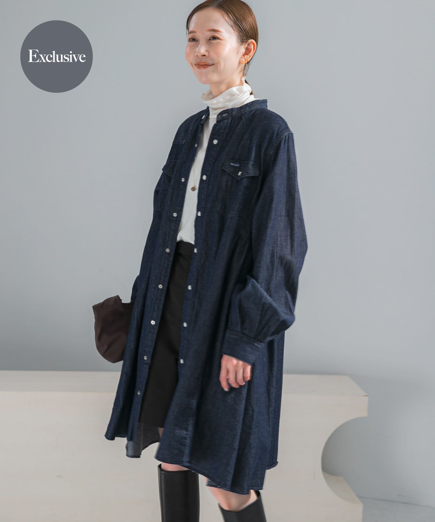 『別注』Wrangler×ROSSO　WESTERN MINI DRESS