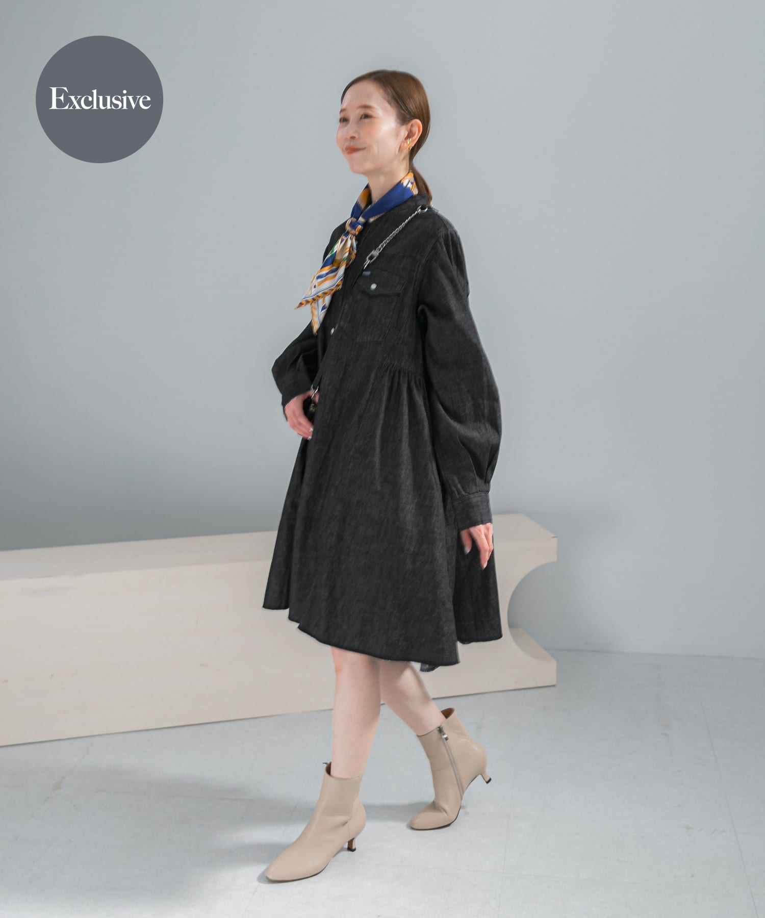 『別注』Wrangler×ROSSO　WESTERN MINI DRESS