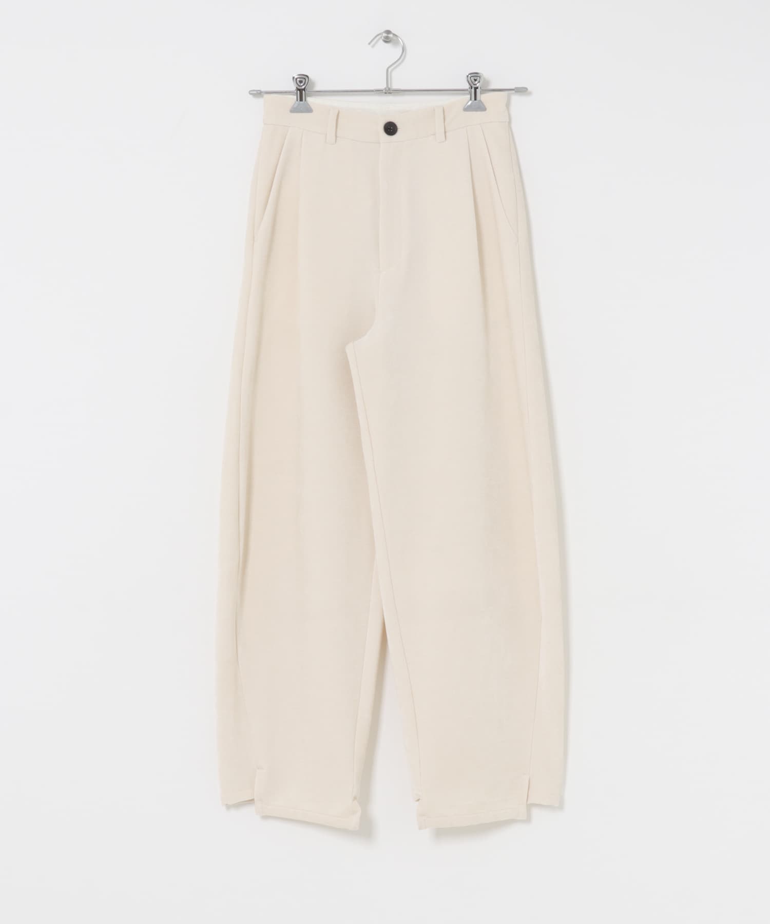 YENN　MOLE TWILL CURVE PANTS OWHITE 36