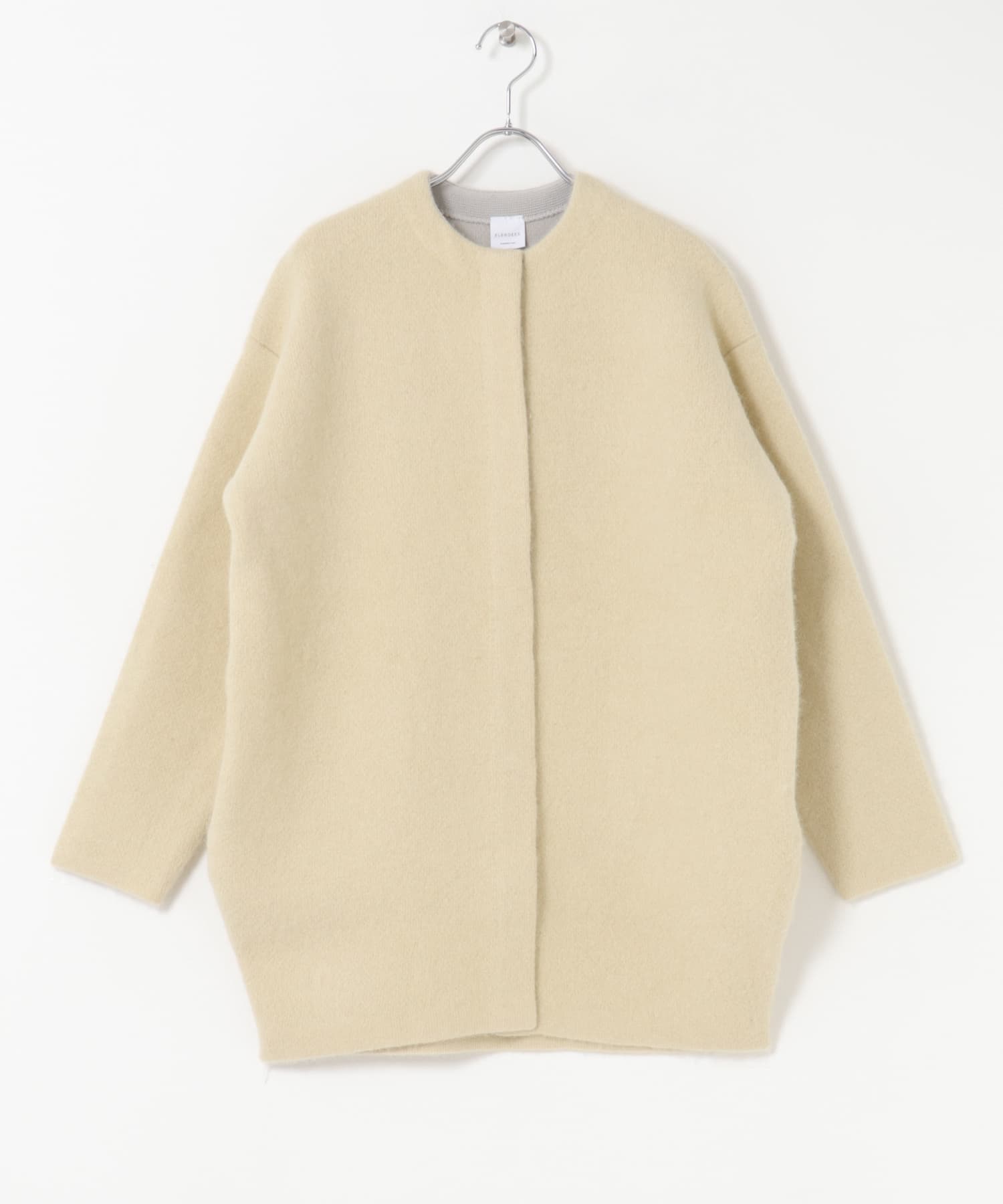 ELENDEEK　CREW-NECK RACCOON MIX WCARDIGAN L.YLW 1