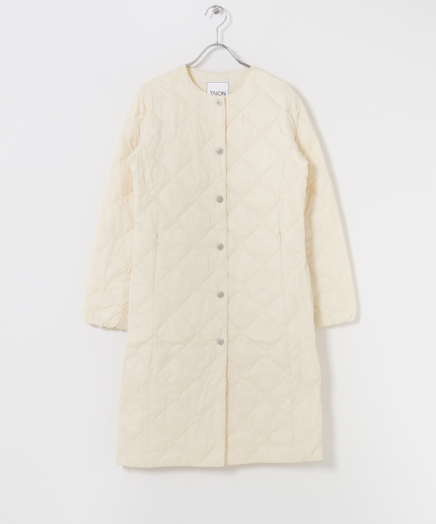 TAION　CREW NECK LONG DOWN COAT