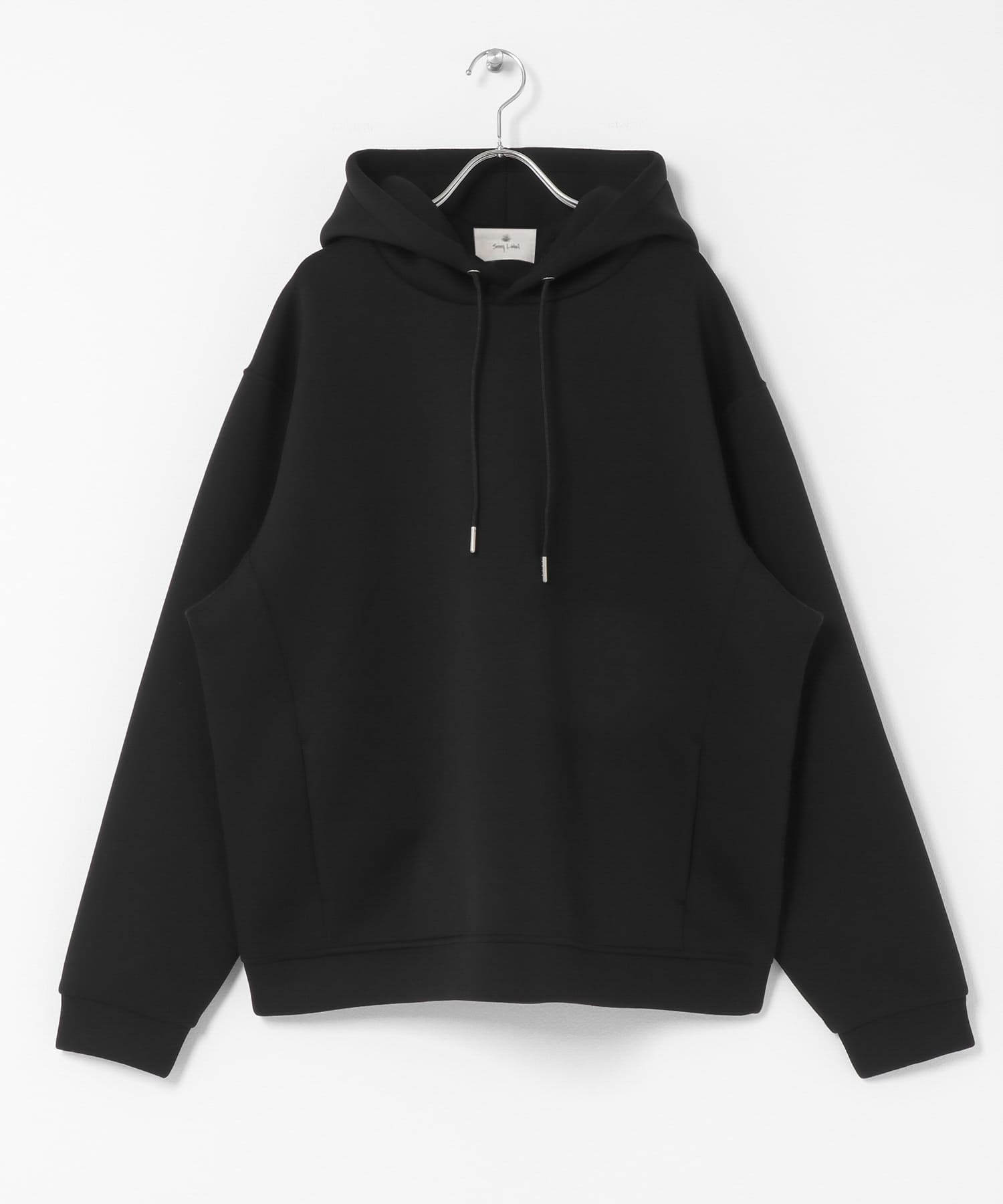 ダンボールニットプルオーバーパーカー ブラック M