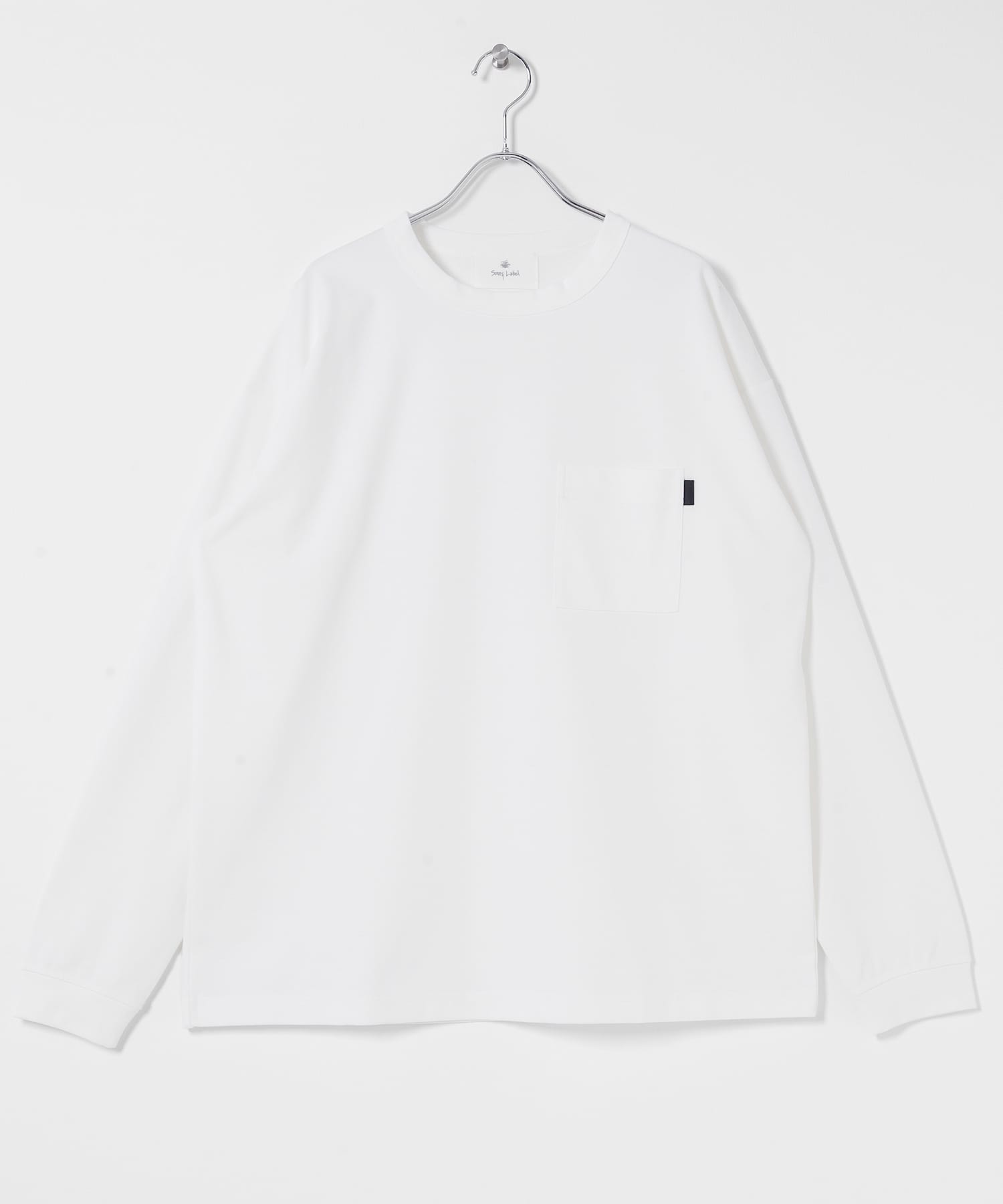 ポンチポケット付ロングスリーブTシャツ(M ホワイト): トップス｜URBAN