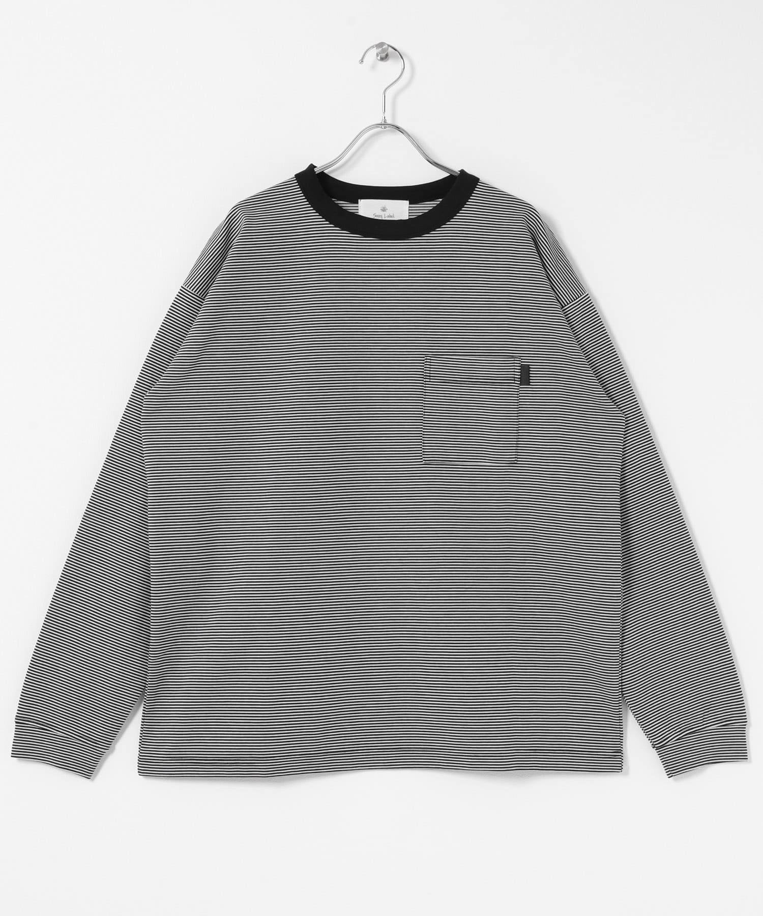 ポンチポケット付ロングスリーブTシャツ(M ホワイト): トップス｜URBAN