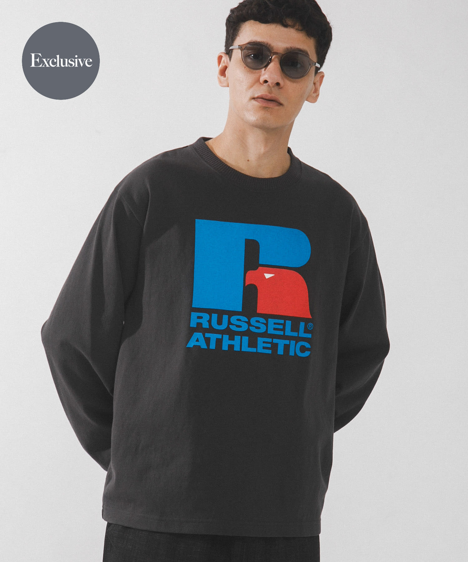 『別注』RUSSELL ATHLETIC×SonnyLabel　プリントヘビージャージーロングTシャツ