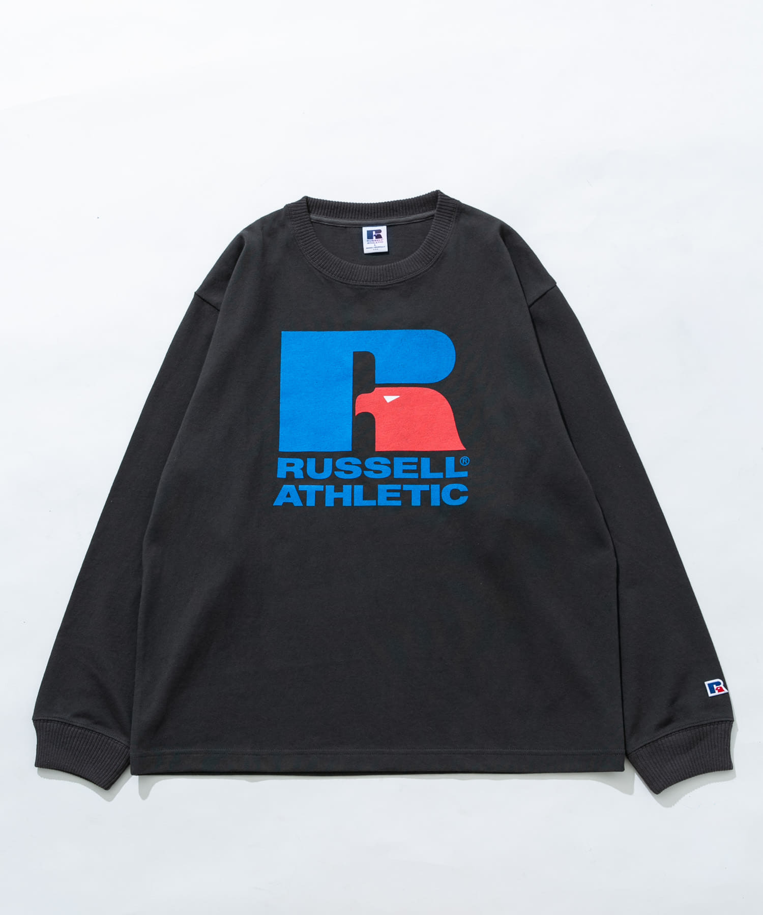 『別注』RUSSELL ATHLETIC×SonnyLabel　プリントヘビージャージーロングTシャツ チャコール L