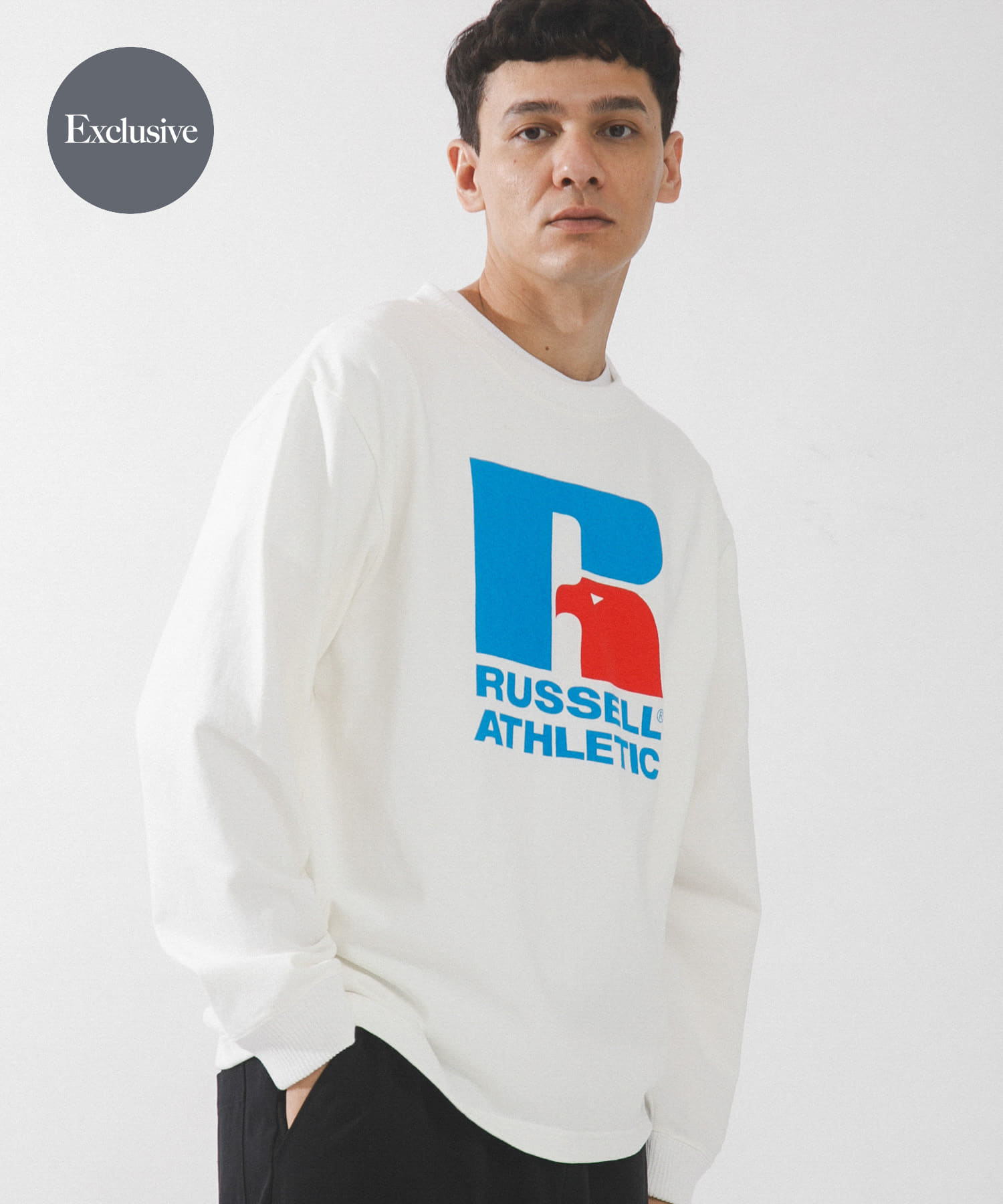 『別注』RUSSELL ATHLETIC×SonnyLabel　プリントヘビージャージーロングTシャツ