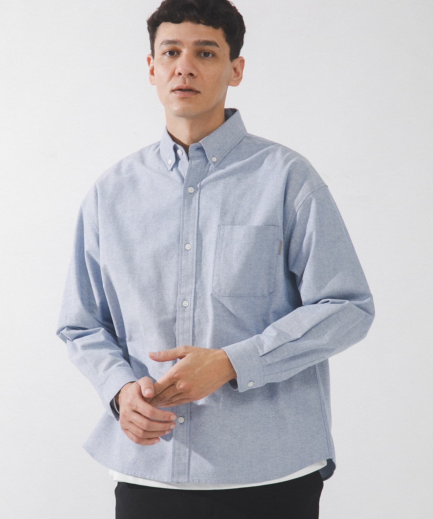 抗菌オックスボタンダウンオーバーシャツ