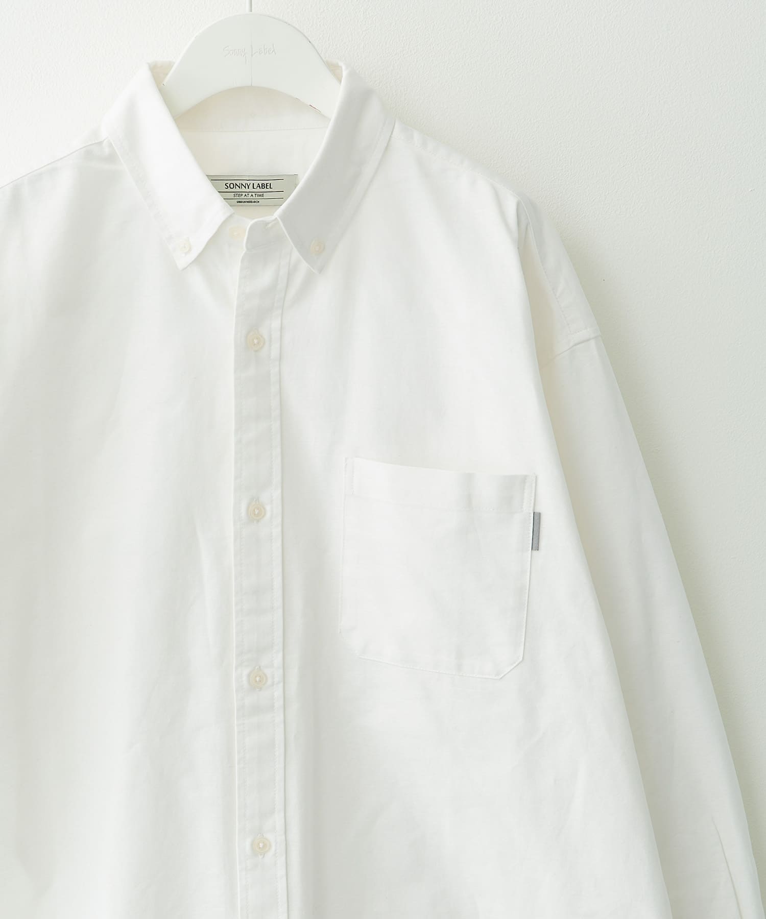 抗菌オックスボタンダウンオーバーシャツ オフ L