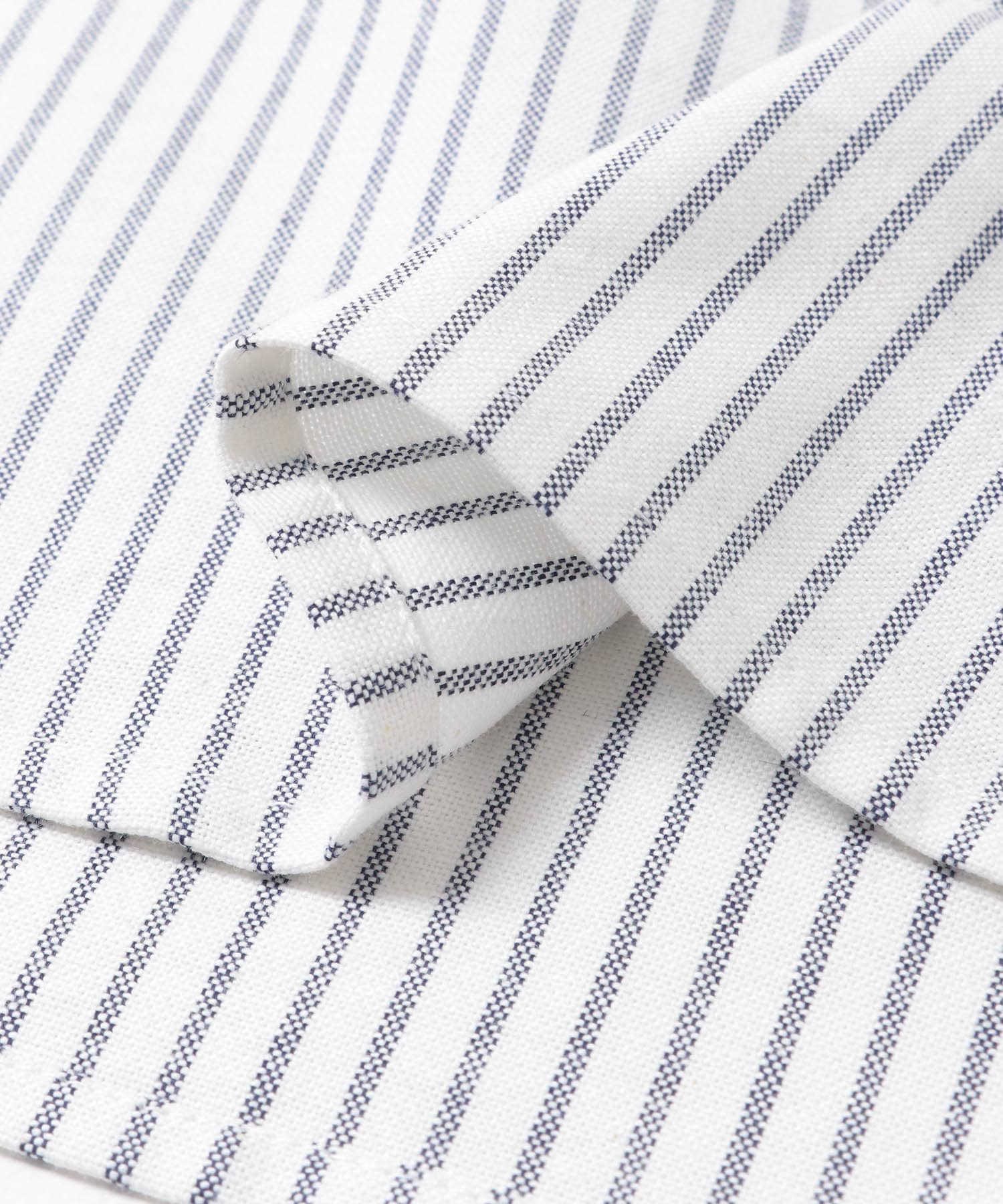 抗菌オックスボタンダウンオーバーシャツ オフストライプ M