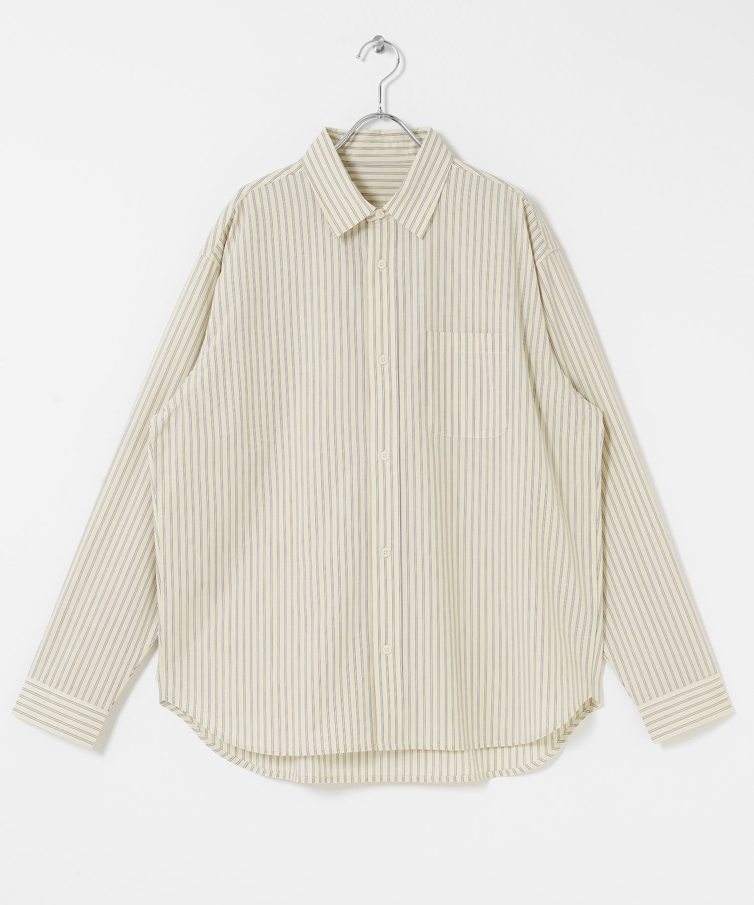 ストライプレギュラーカラーシャツ