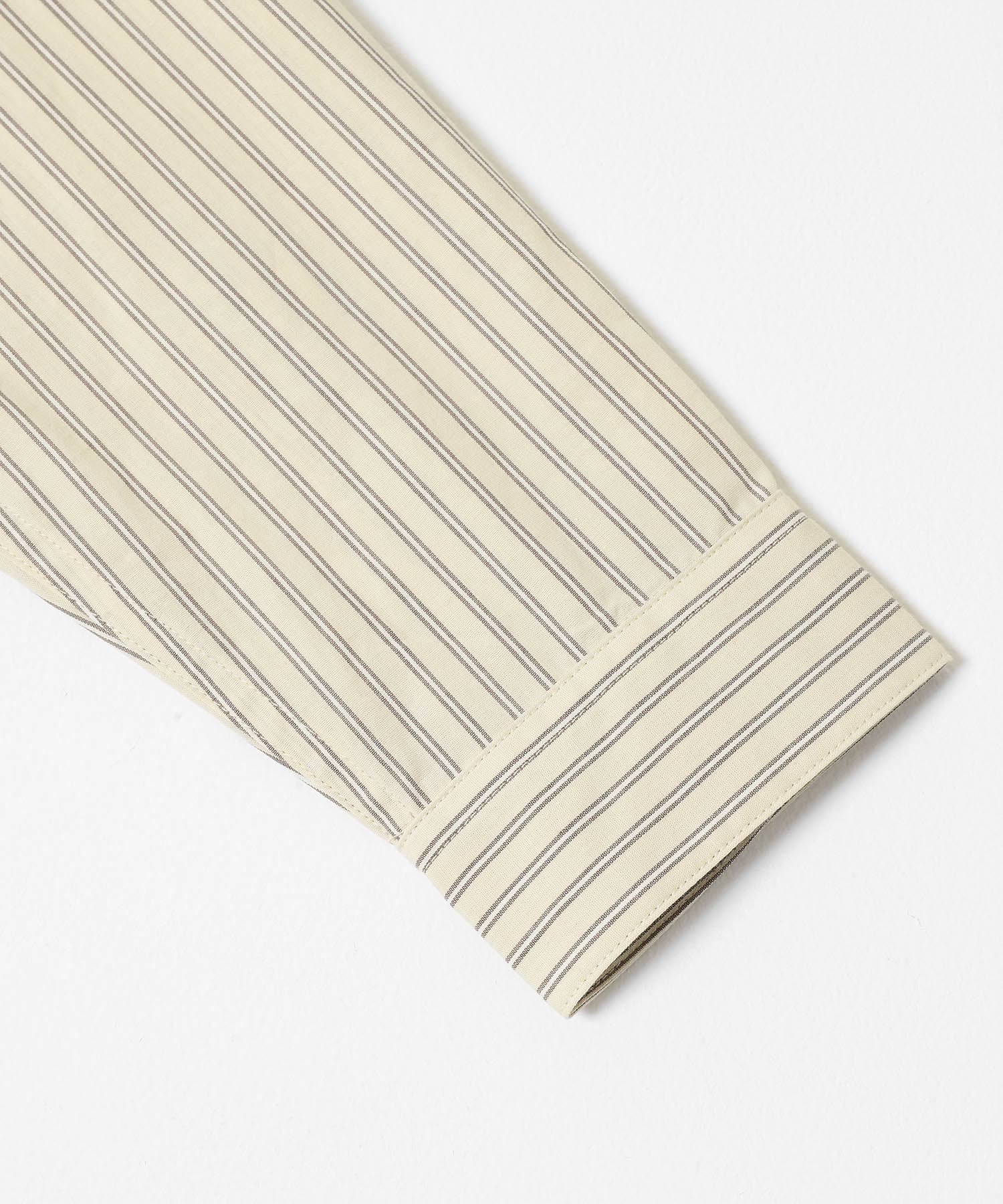 ストライプレギュラーカラーシャツ オフ M