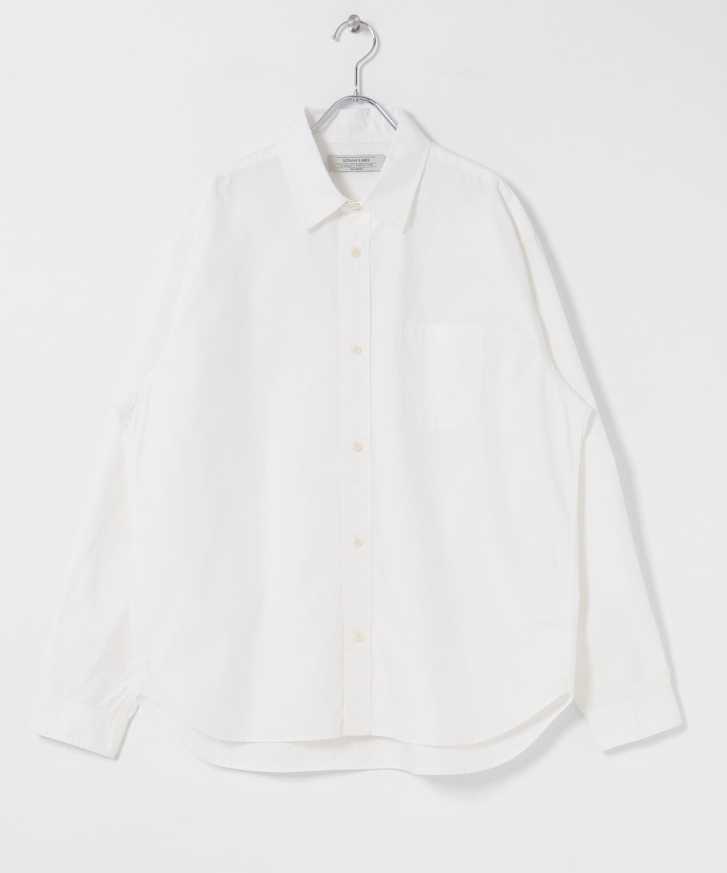 高密度タイプライターレギュラーシャツ オフ M