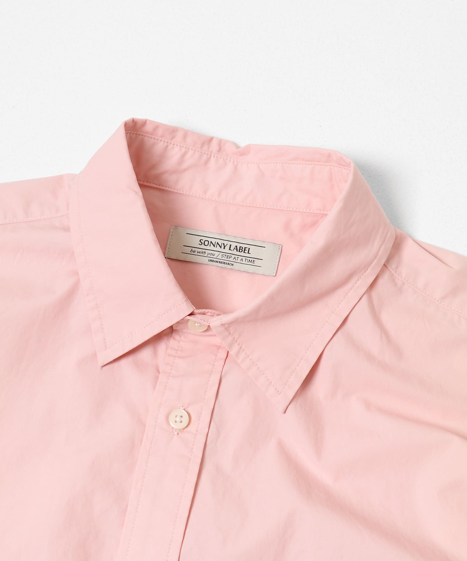 高密度タイプライターレギュラーシャツ ピンク M