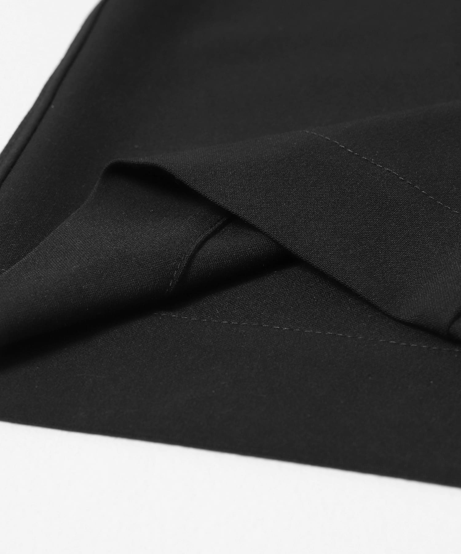 ハイスペワイドストレートイージーパンツ ブラック S