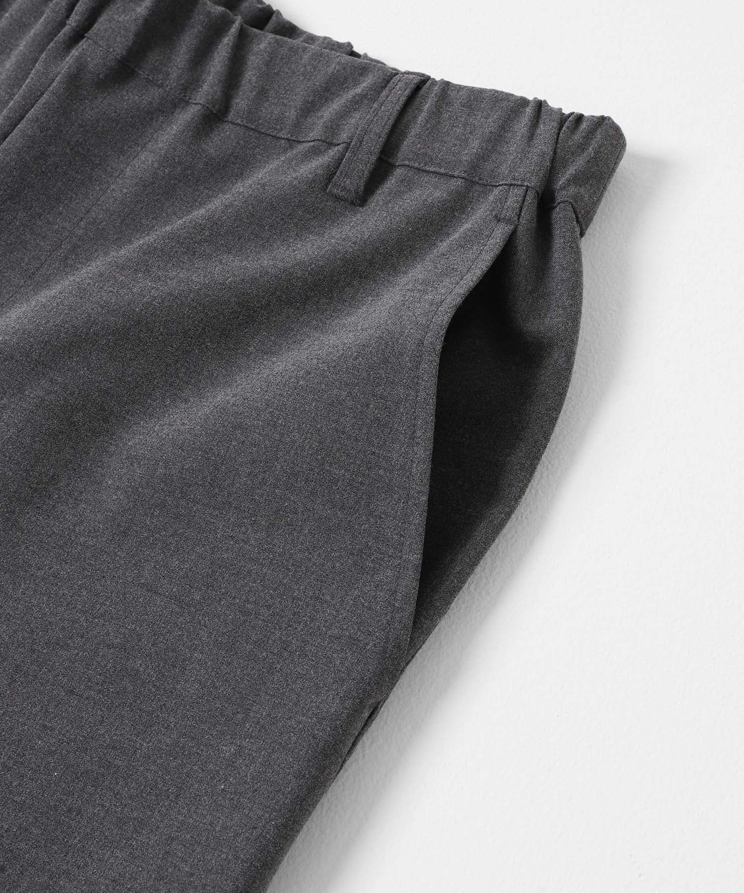 ハイスペワイドストレートイージーパンツ グレー S