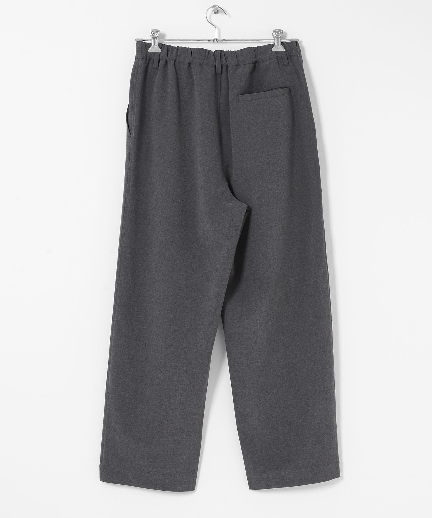 ハイスペワイドストレートイージーパンツ グレー S