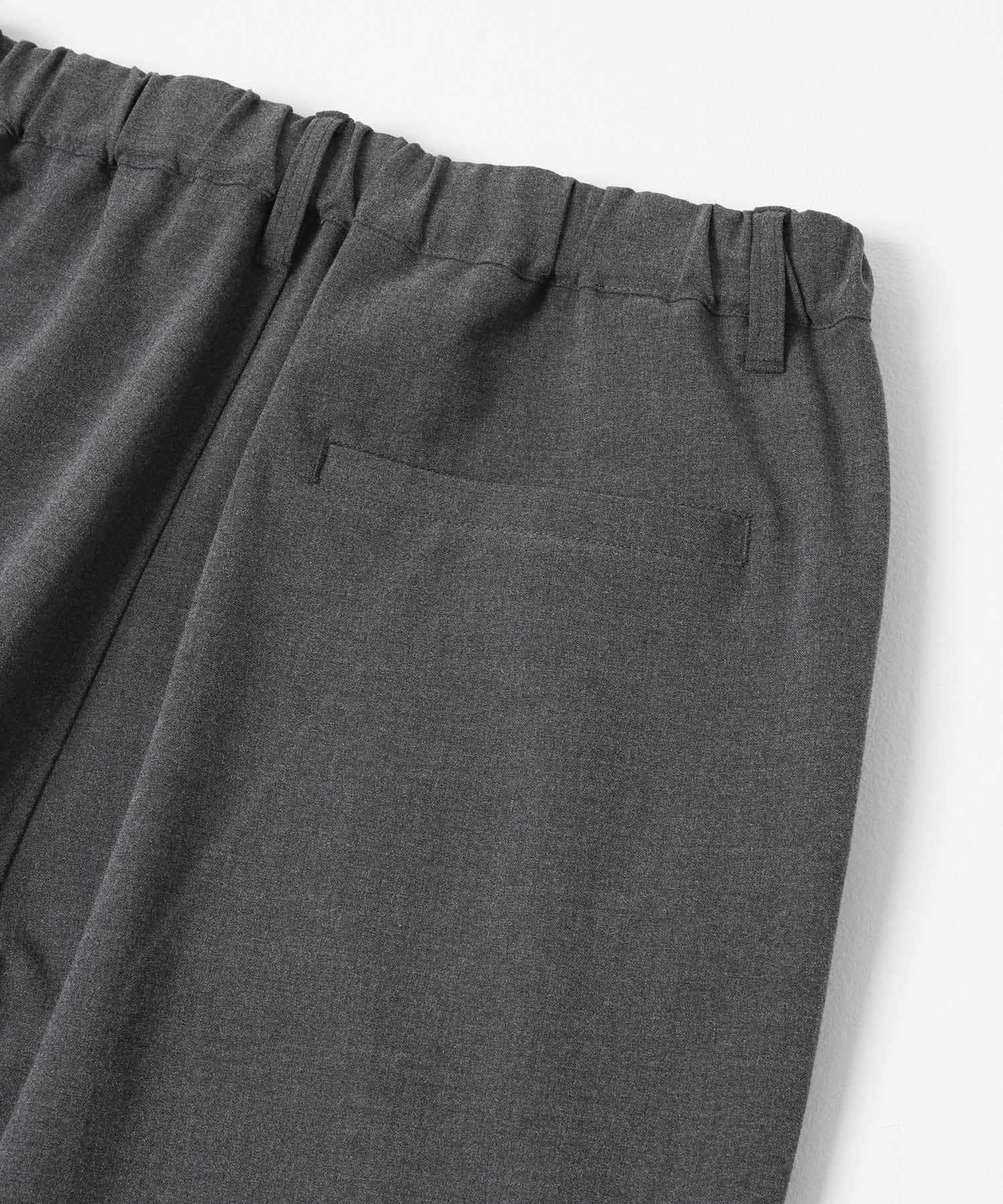 ハイスペワイドストレートイージーパンツ グレー S