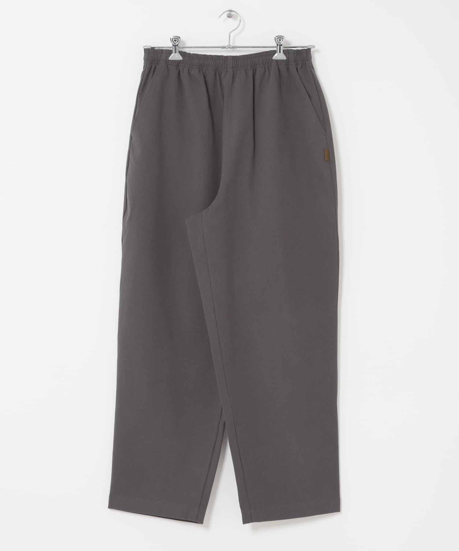 ベーシックワイドイージーチノパンツ チャコール S