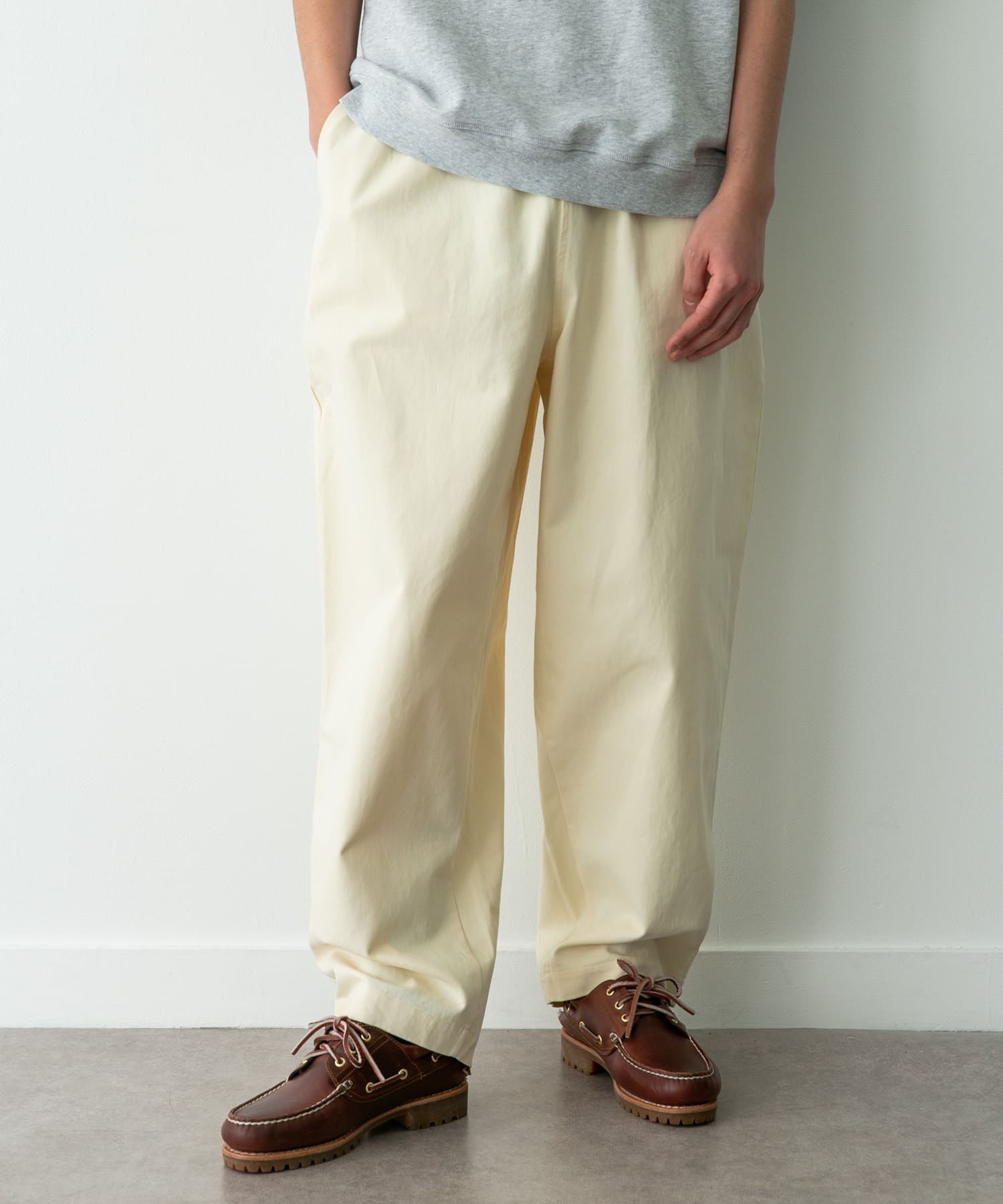 ベーシックワイドイージーチノパンツ