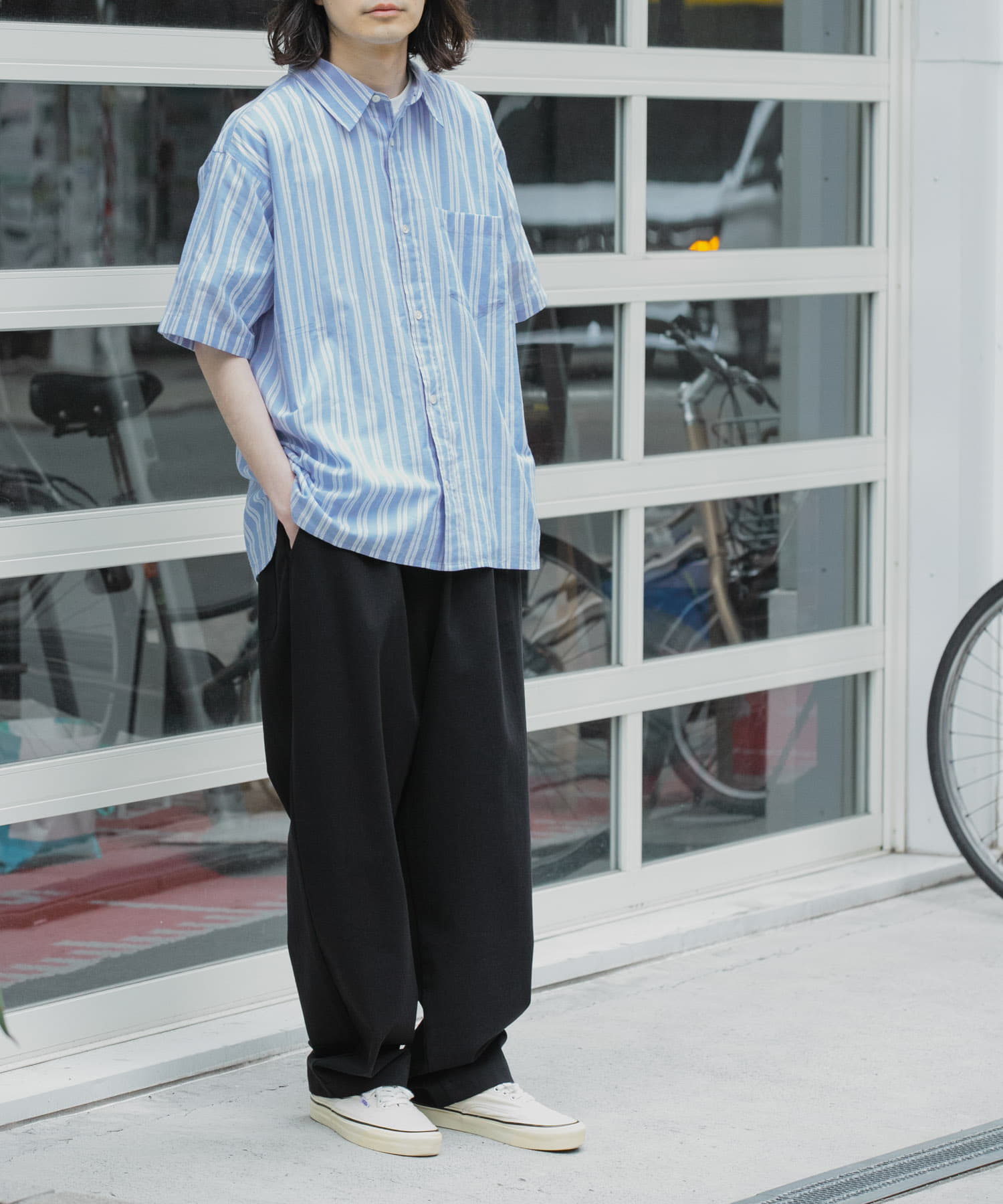 ベーシックワイドイージーチノパンツ(S チャコール): ボトム｜URBAN
